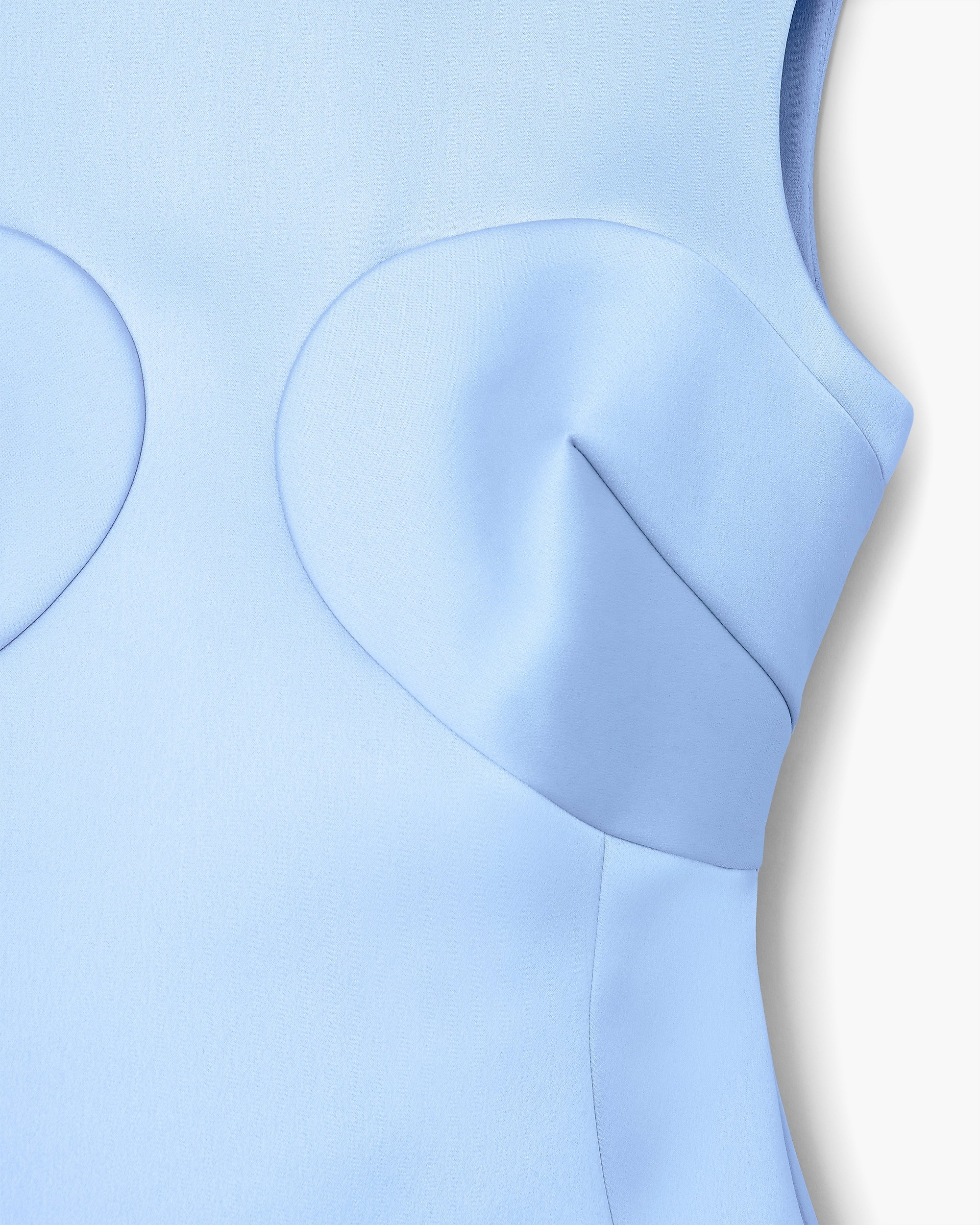 SEAMED UP SATIN DRESS - 6