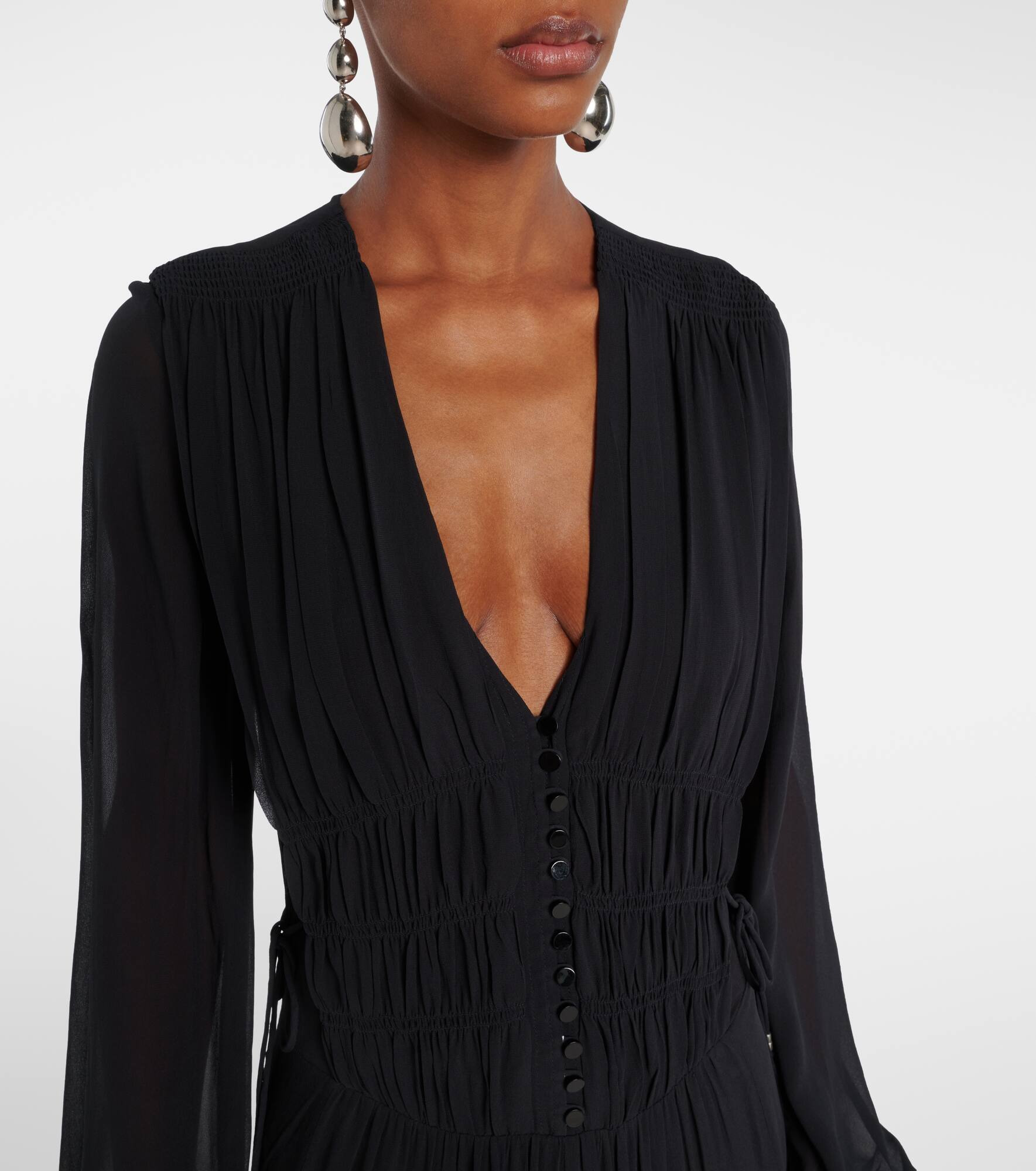 Briane shirred maxi dress - 4