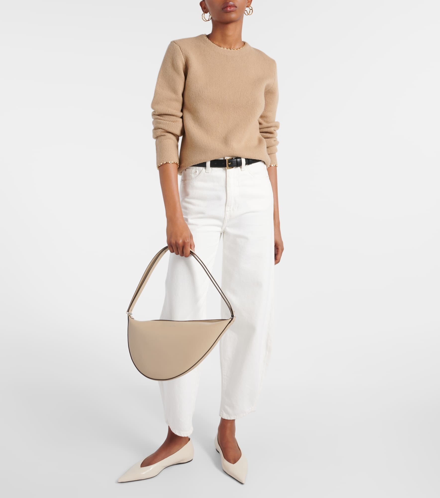 Totême Scoop Small leather shoulder bag | mytheresa | REVERSIBLE