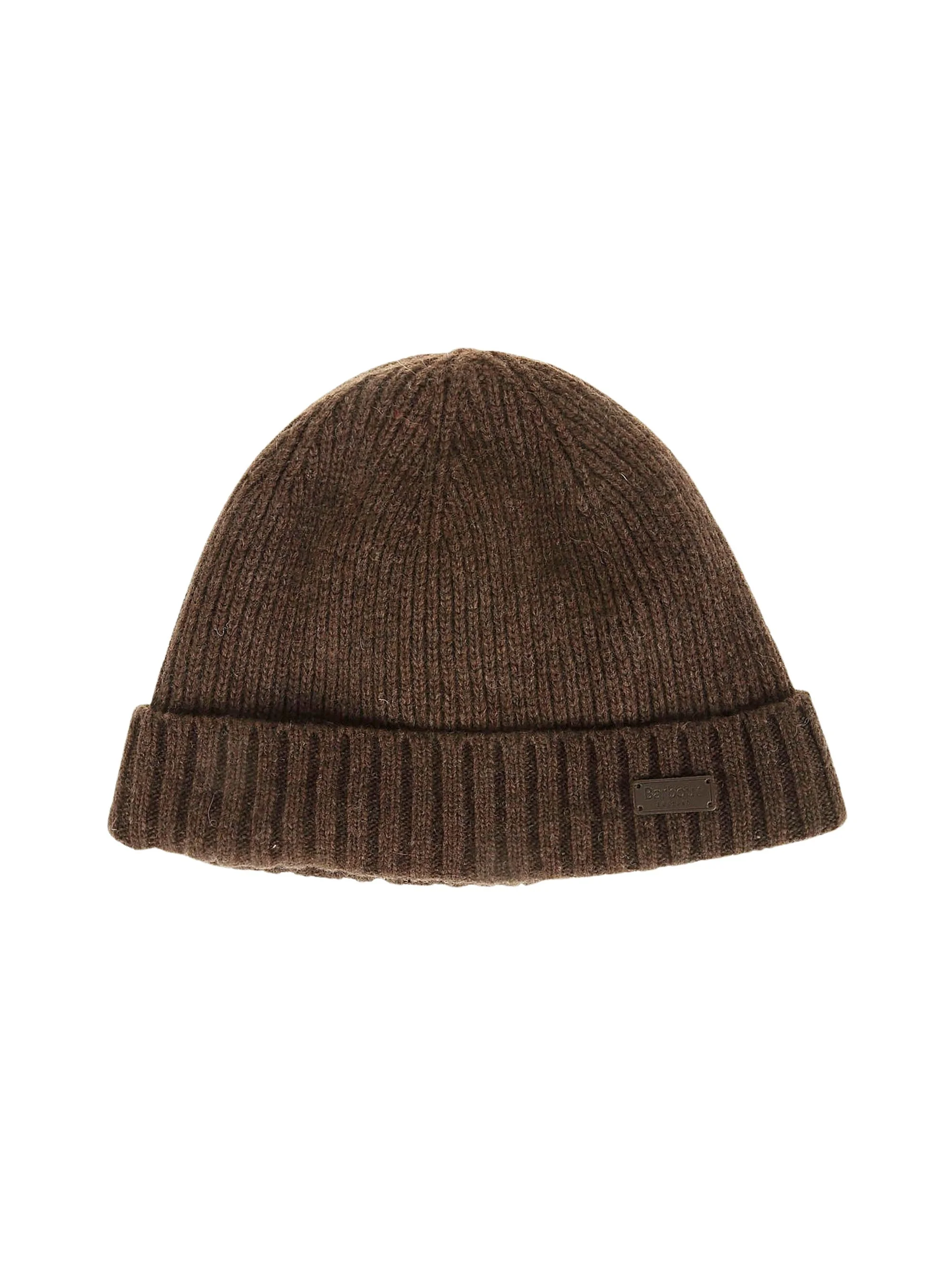Logo Patch Ribbed Knit Beanie - 1