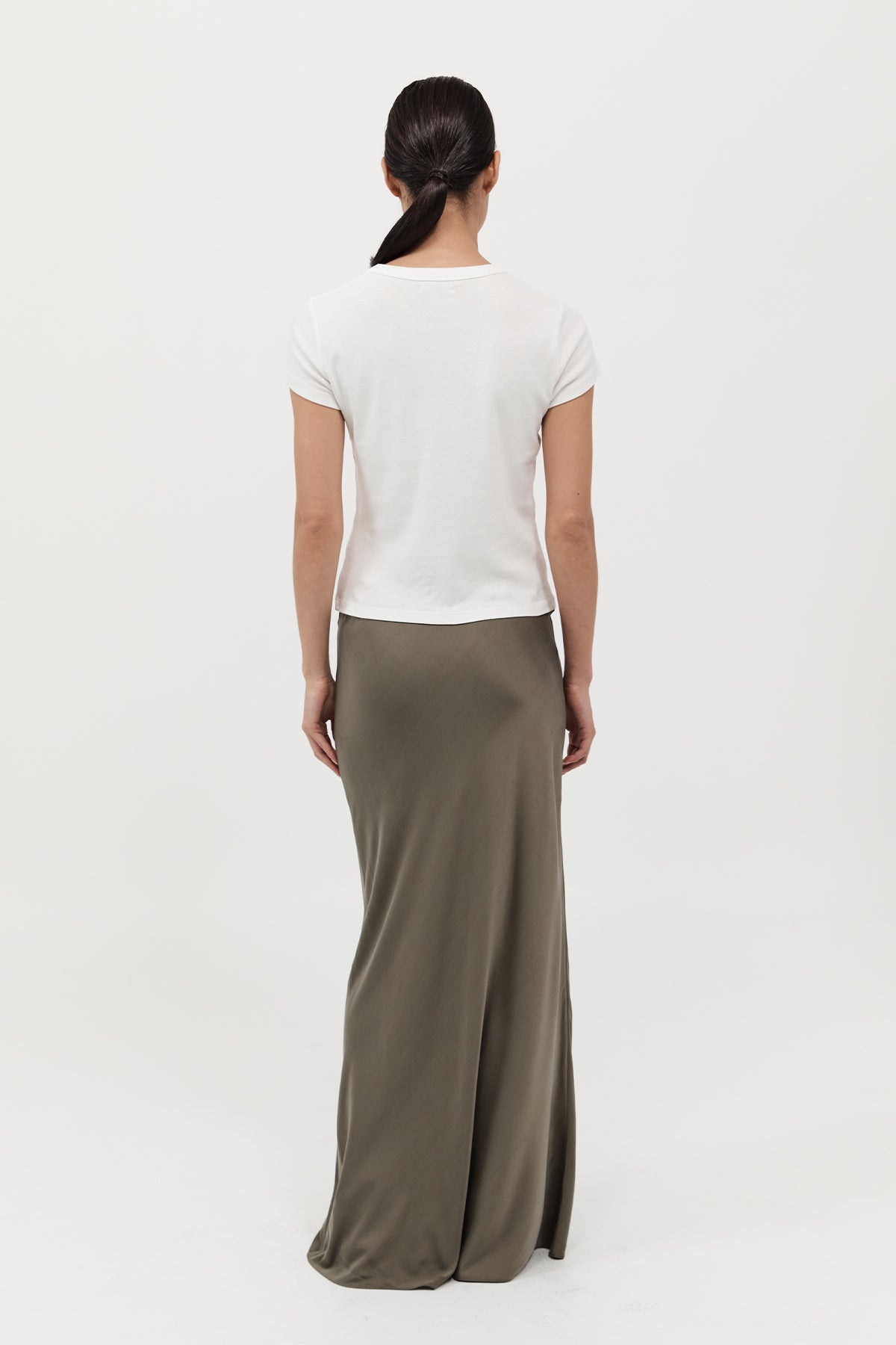 Bias Slip Skirt - Kelp - 4