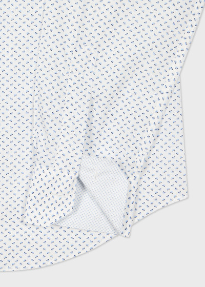 Paul Smith Tailored-Fit White Ditsy Floral Cotton Shirt outlook