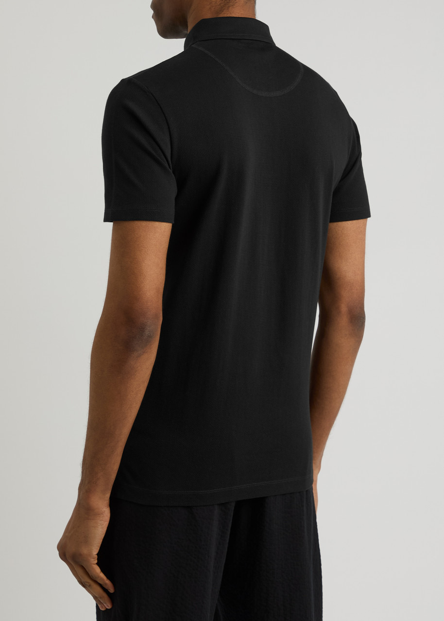 Riviera piqué cotton polo shirt - 8