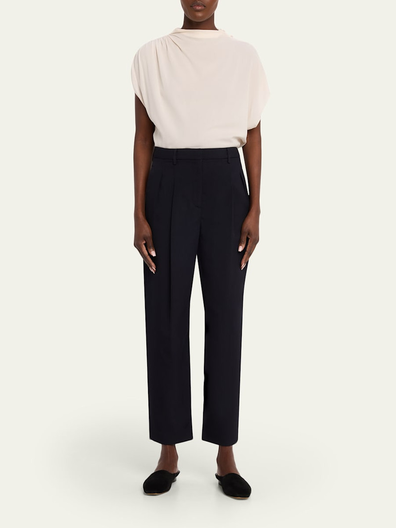 TWP Wish You Would Draped Silk Georgette Blouse outlook