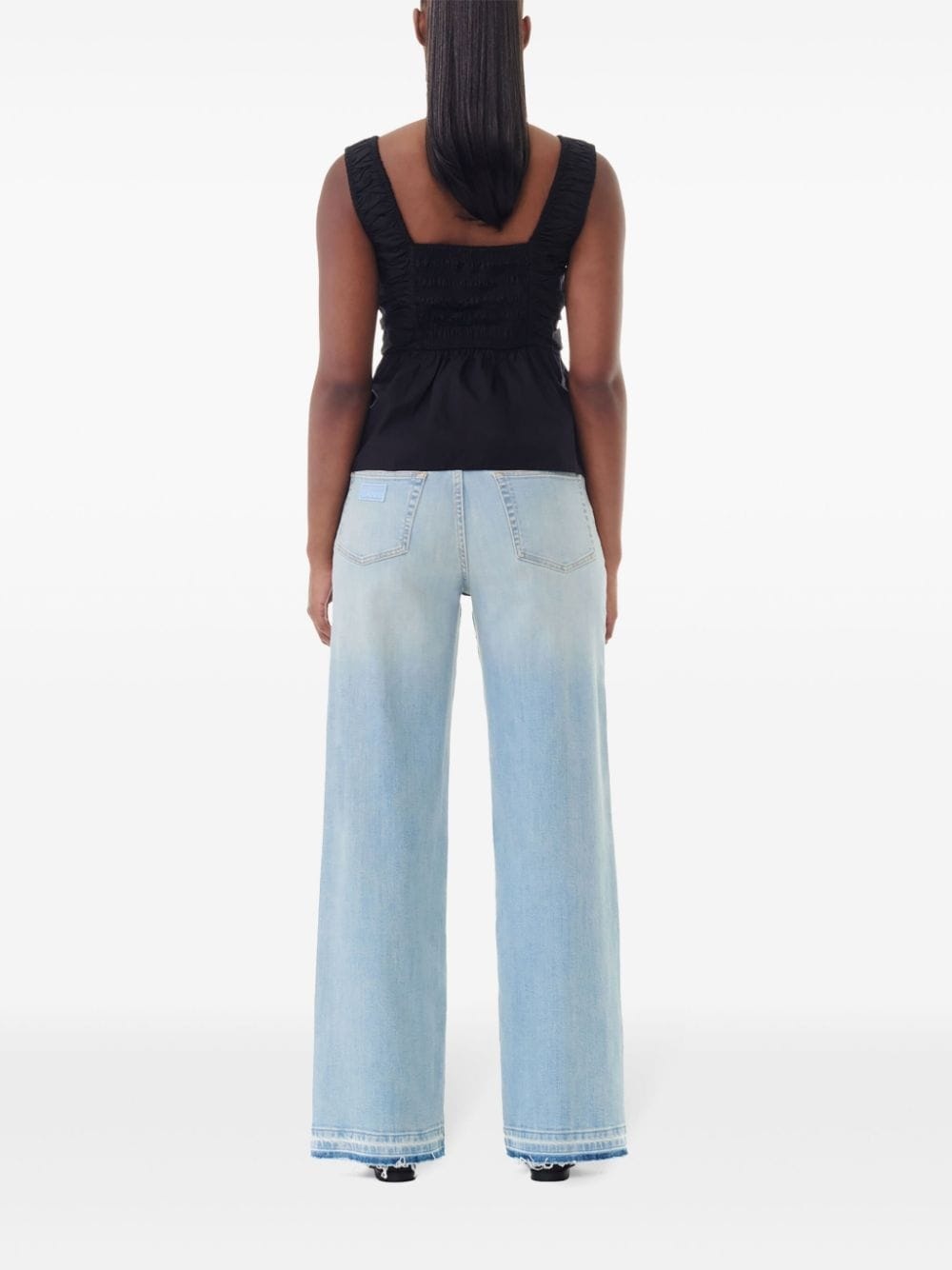 gathered detailing peplum blouse - 4