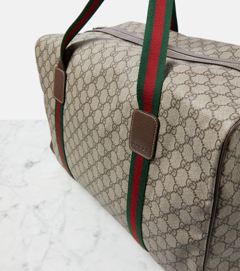 GG Supreme Large canvas duffle bag 4