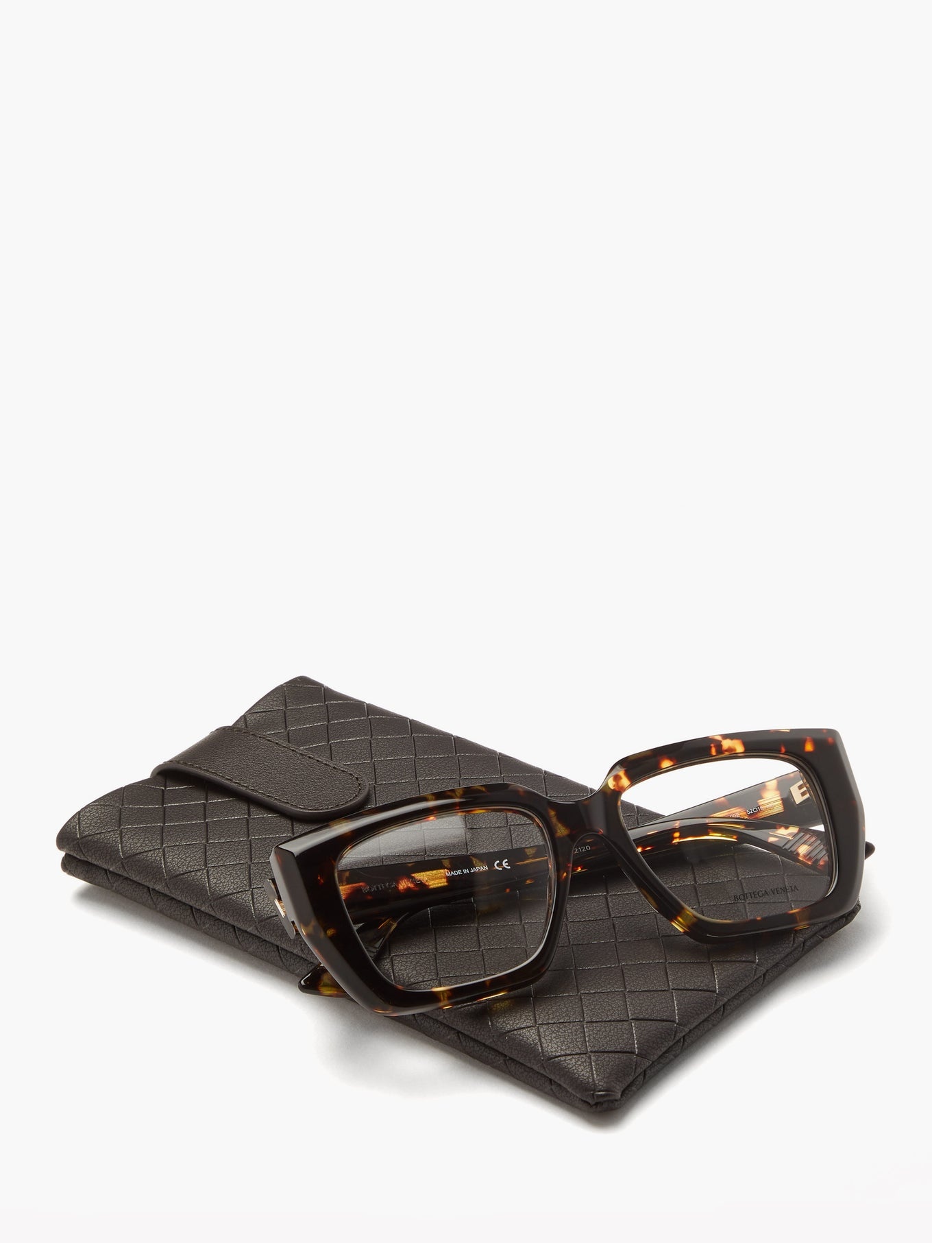 Square tortoiseshell-acetate glasses - 4