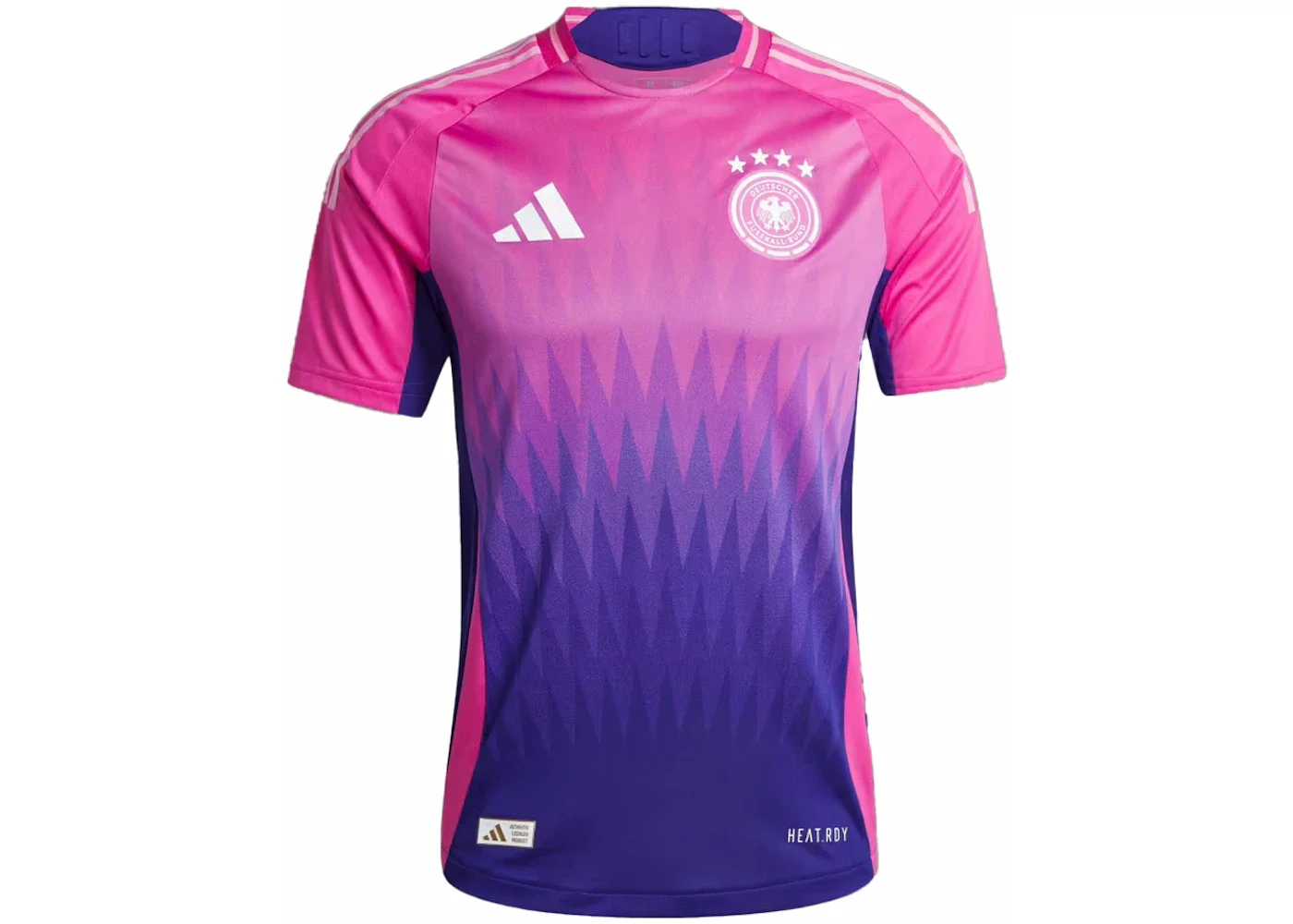 adidas Germany 2024 Away Authentic Jersey Semi Lucid Fuchsia/Team College Purple - 1