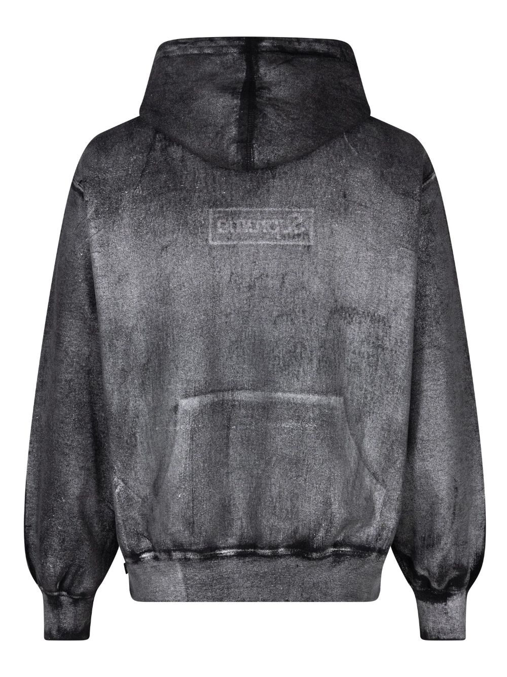 x MM6 Maison Margiela foil box logo hoodie - 3