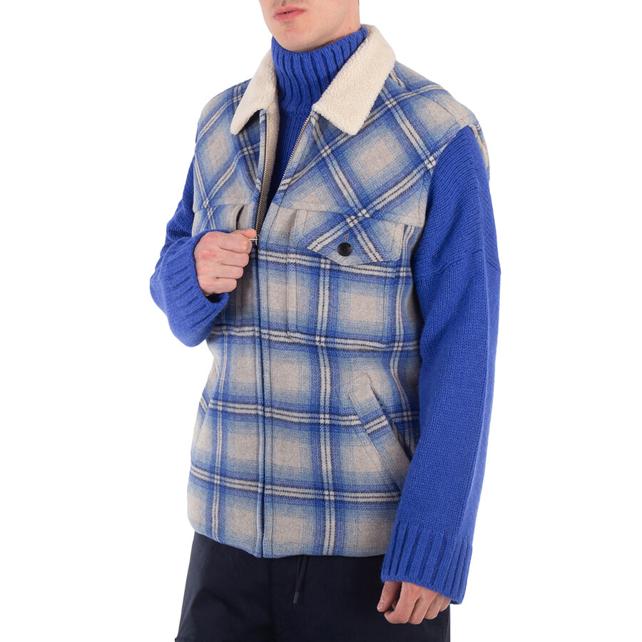 Isabel Marant Men's Blue Kiran Plaid-Check Gilet - 3