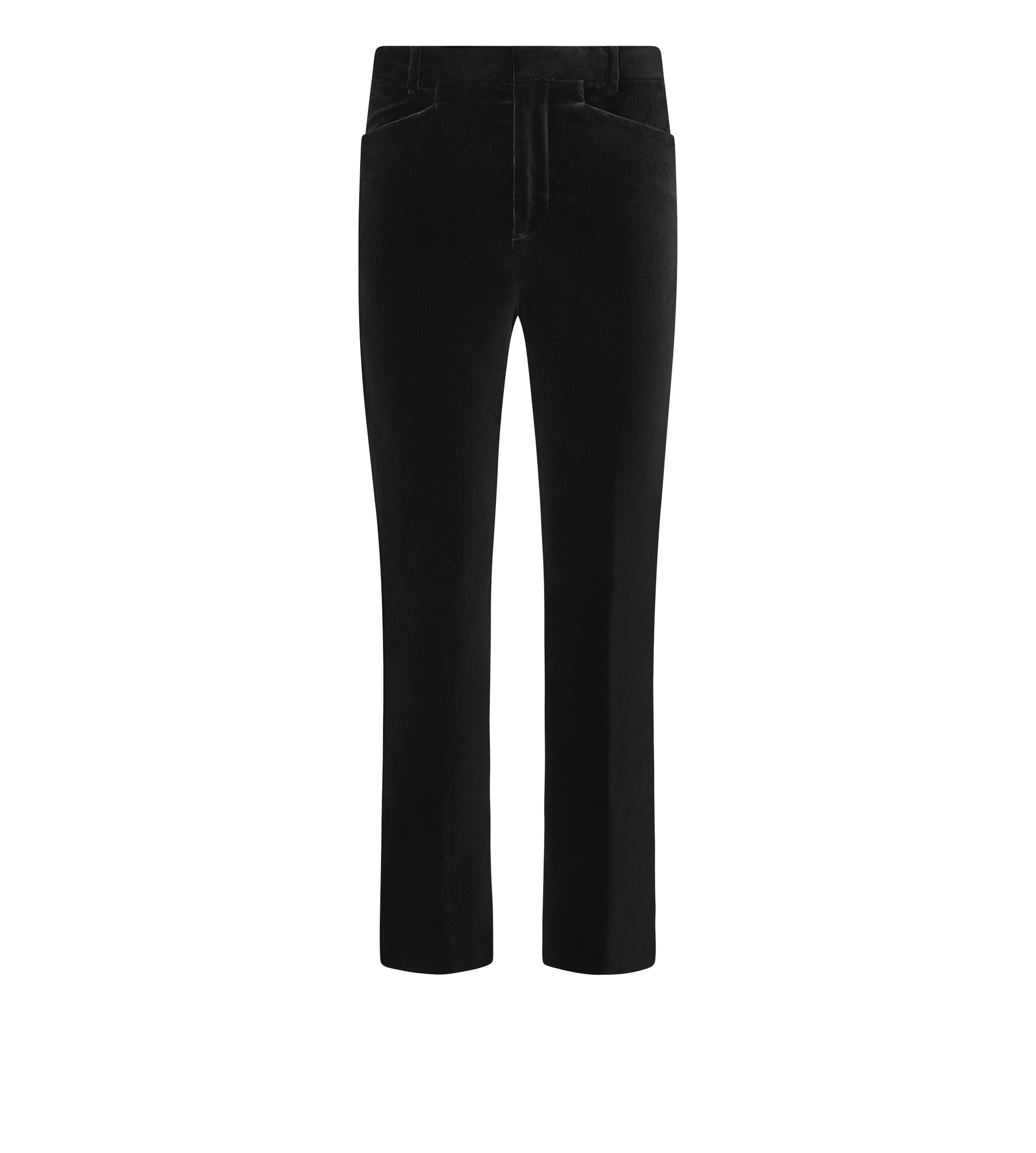VELVET "WALLIS" TAILORED TUXEDO PANTS - 1