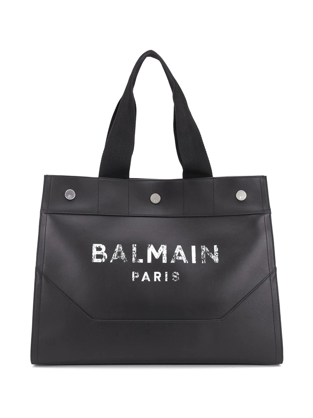 logo print shopping tote - 1