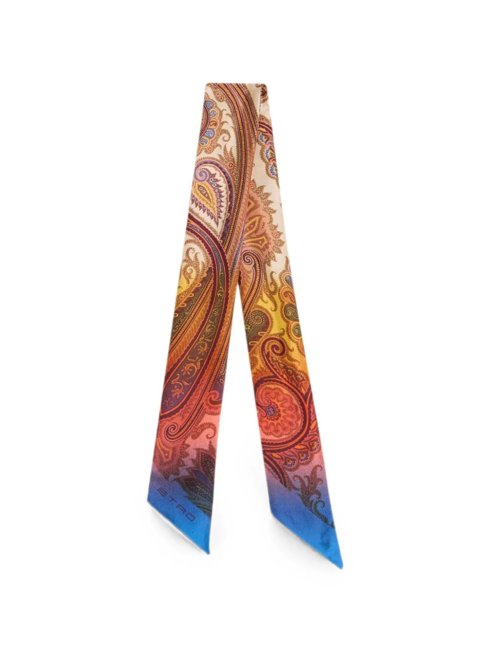 paisley-print degradé scarf - 1