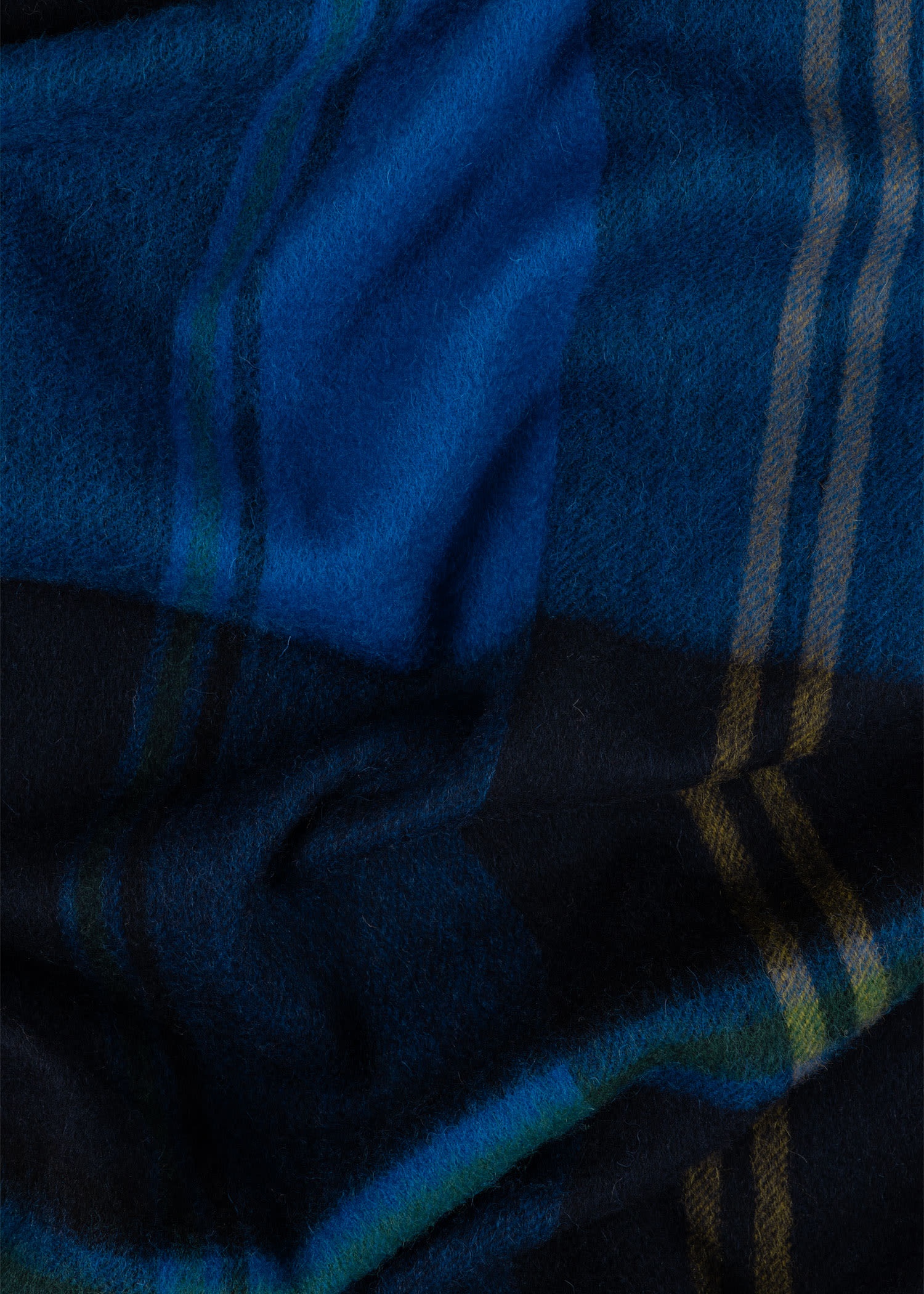 Lambswool Oversized Check Scarf - 4