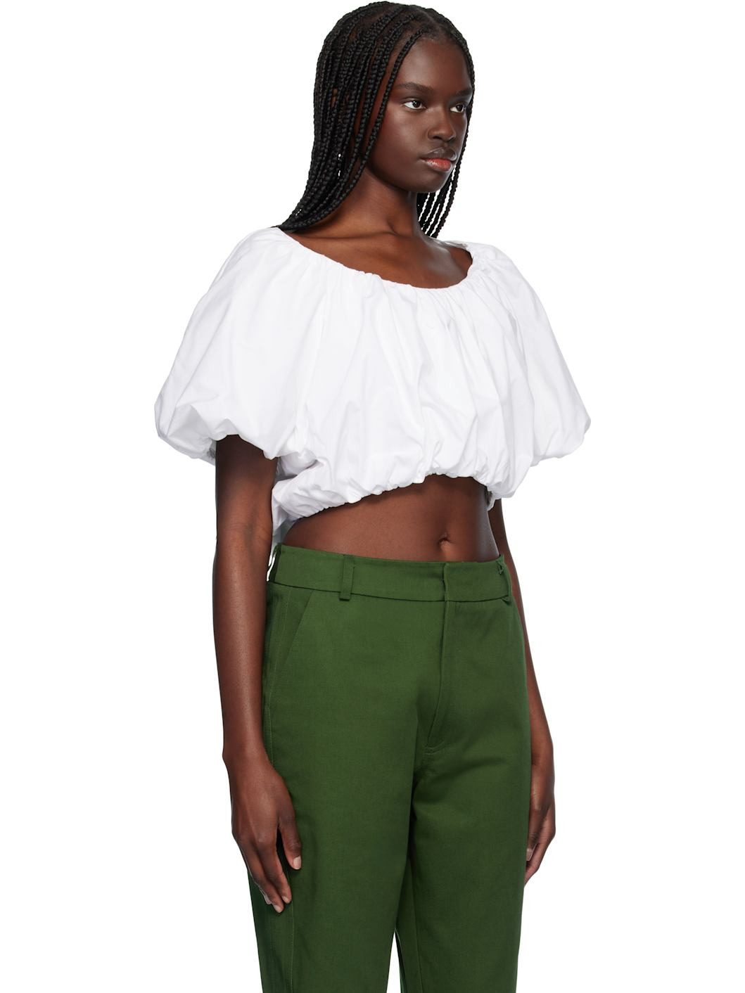 White Amelia Cotton Top - 2