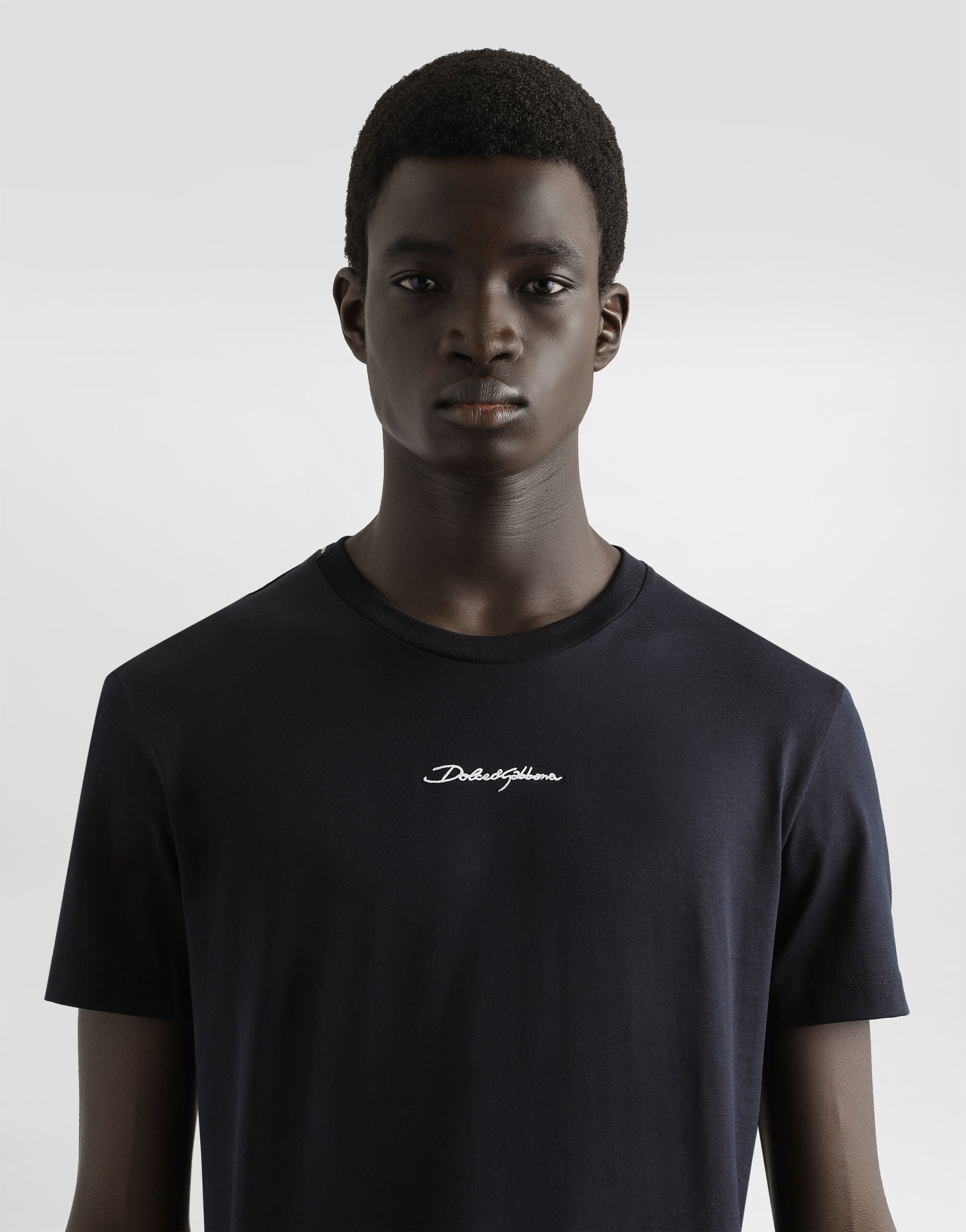 Cotton T-shirt with embroidered patch - 5
