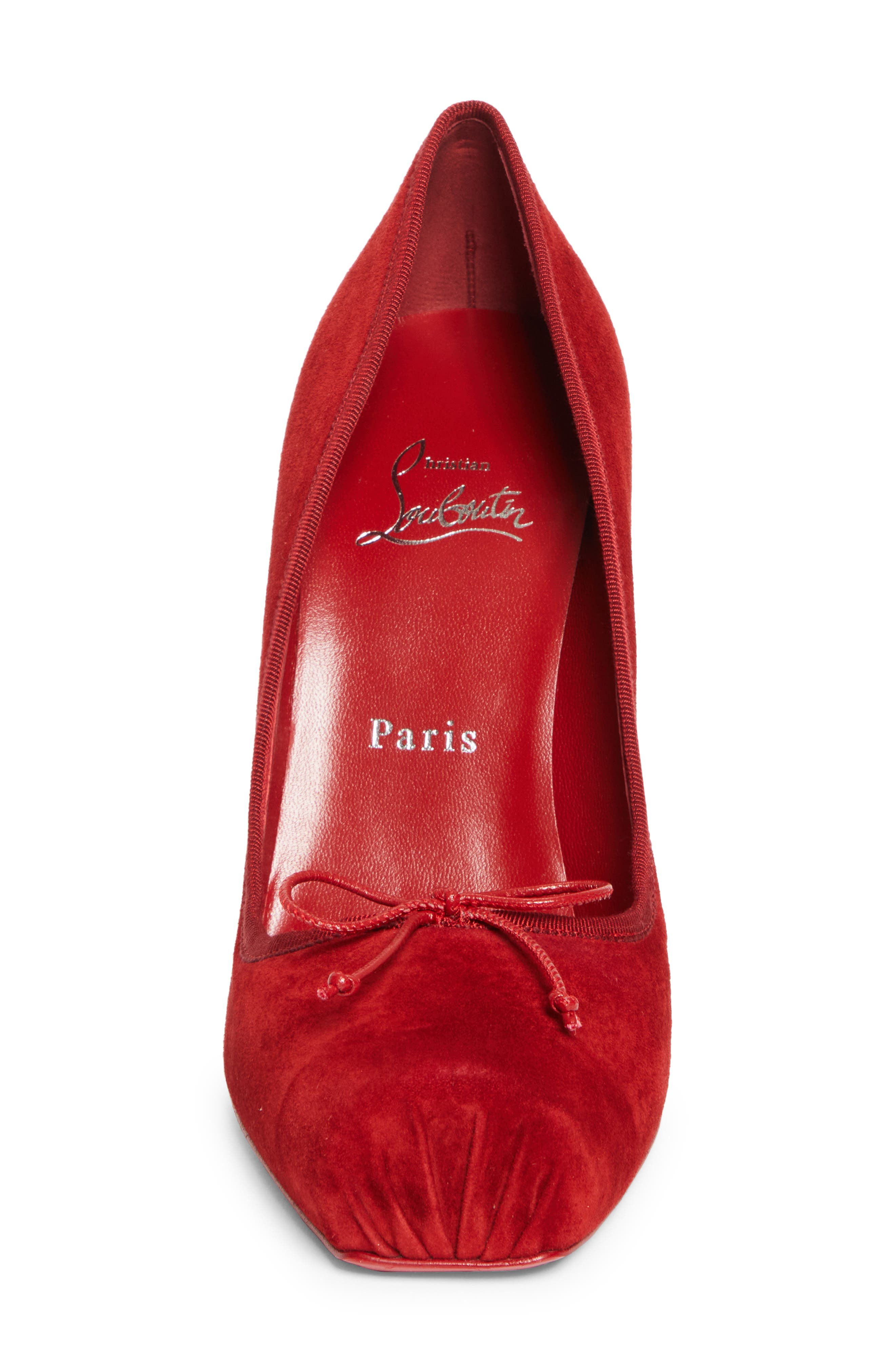 Christian Louboutin Cassia Square Toe Pump in Loubi at Nordstrom - 4