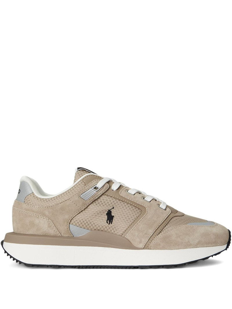 lace-up suede-leather sneakers 1