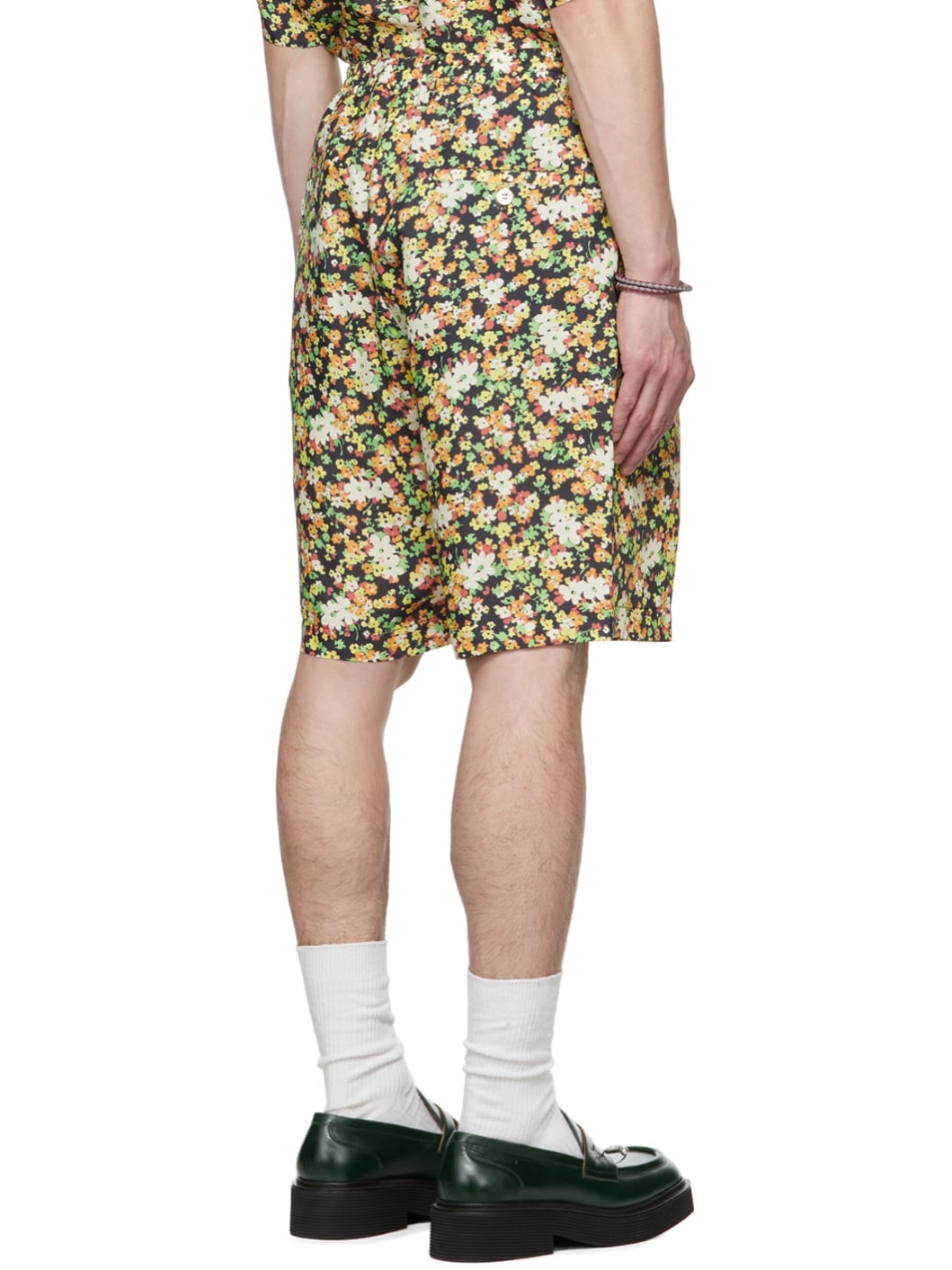 Black Floral Shorts - 3