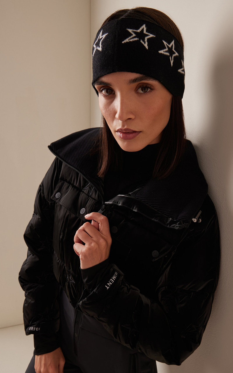 PERFECT MOMENT Knit Ski Headband black outlook