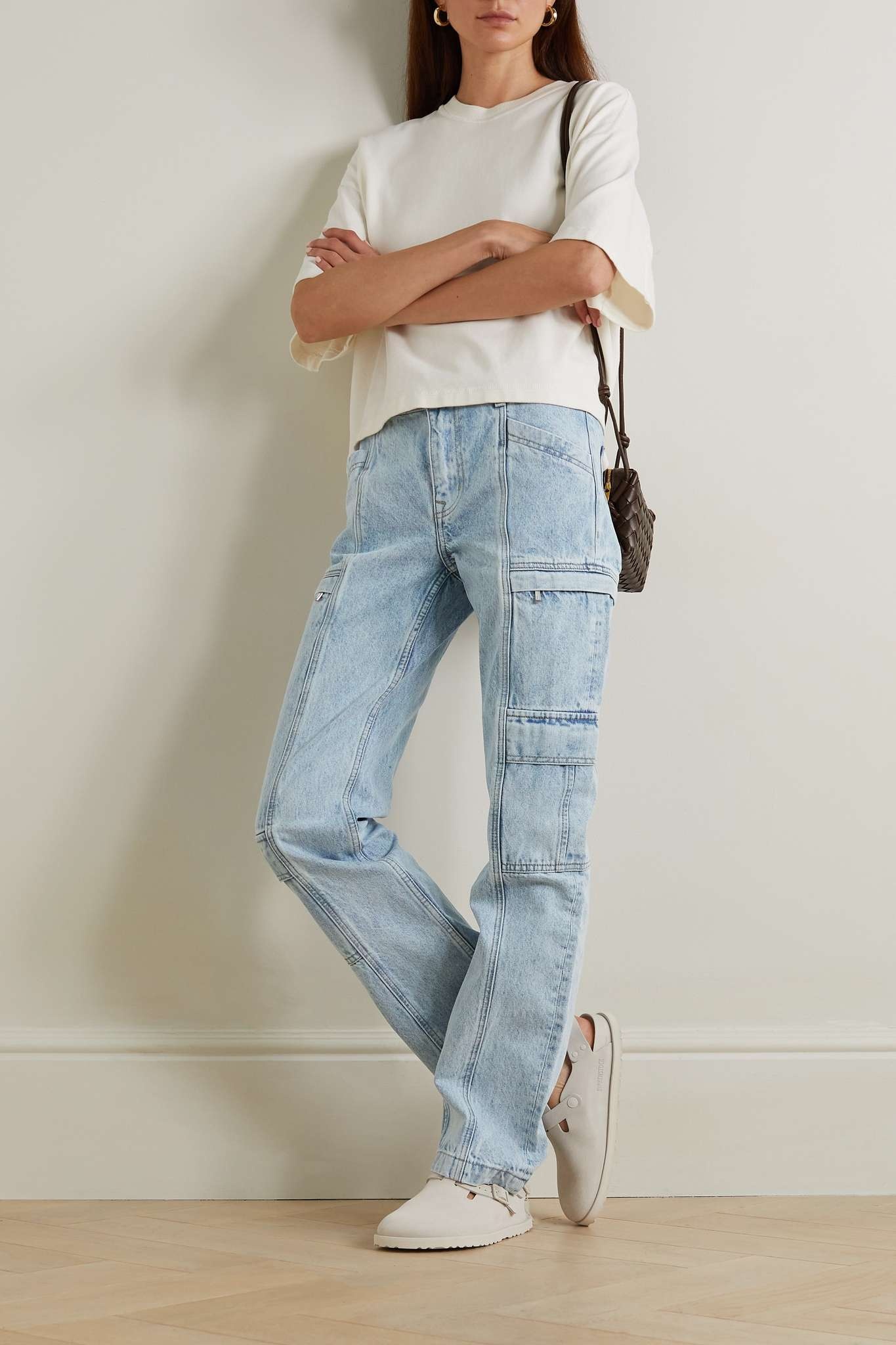 GRLFRND Naomi straight-leg cargo jeans netaporter REVERSIBLE