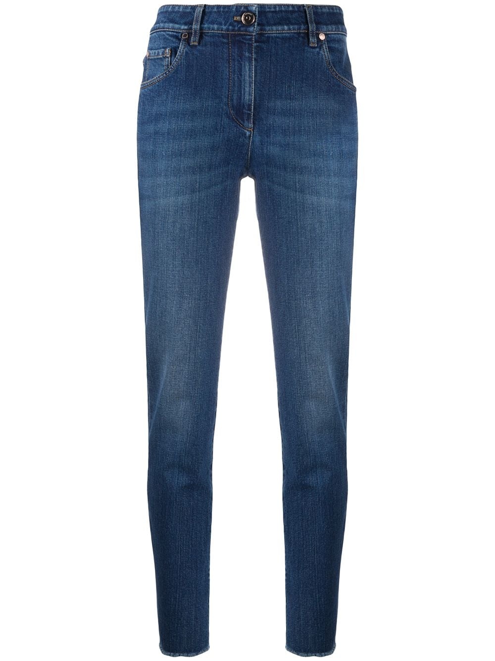 high-rise slim-fit jeans - 1