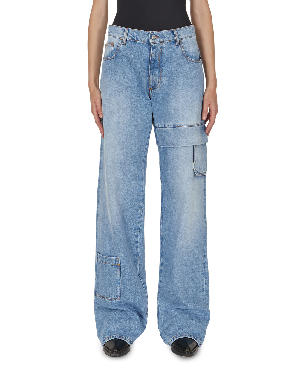 OVERSIZED DENIM CARGO PANT - 6