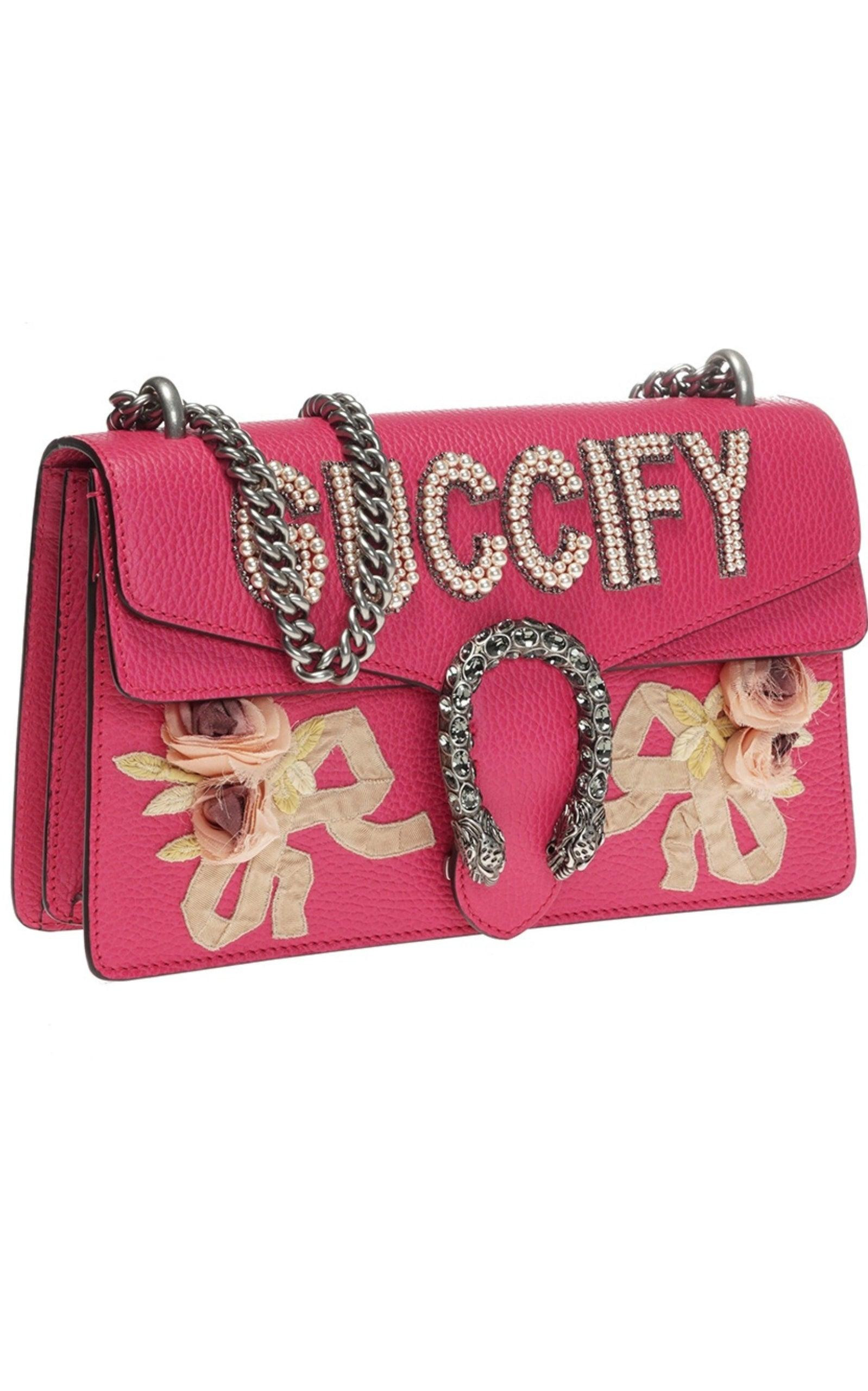 Pink Guccify Dionysus Small Shoulder Bag - 4