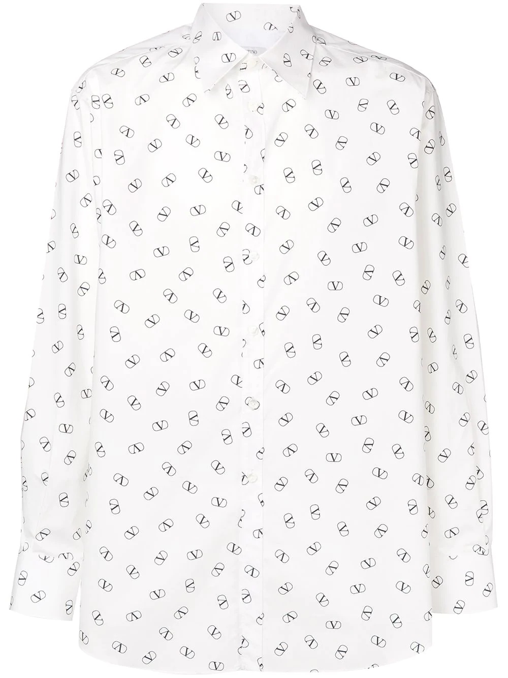 logo print shirt - 1