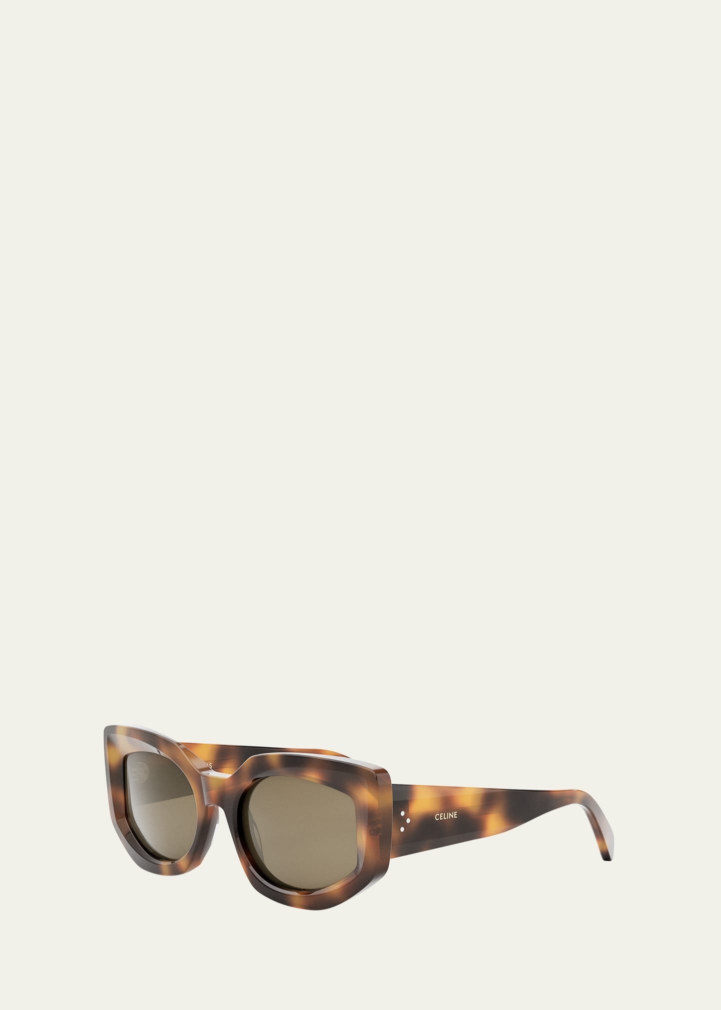 Beveled Acetate Cat-Eye Sunglasses - 2