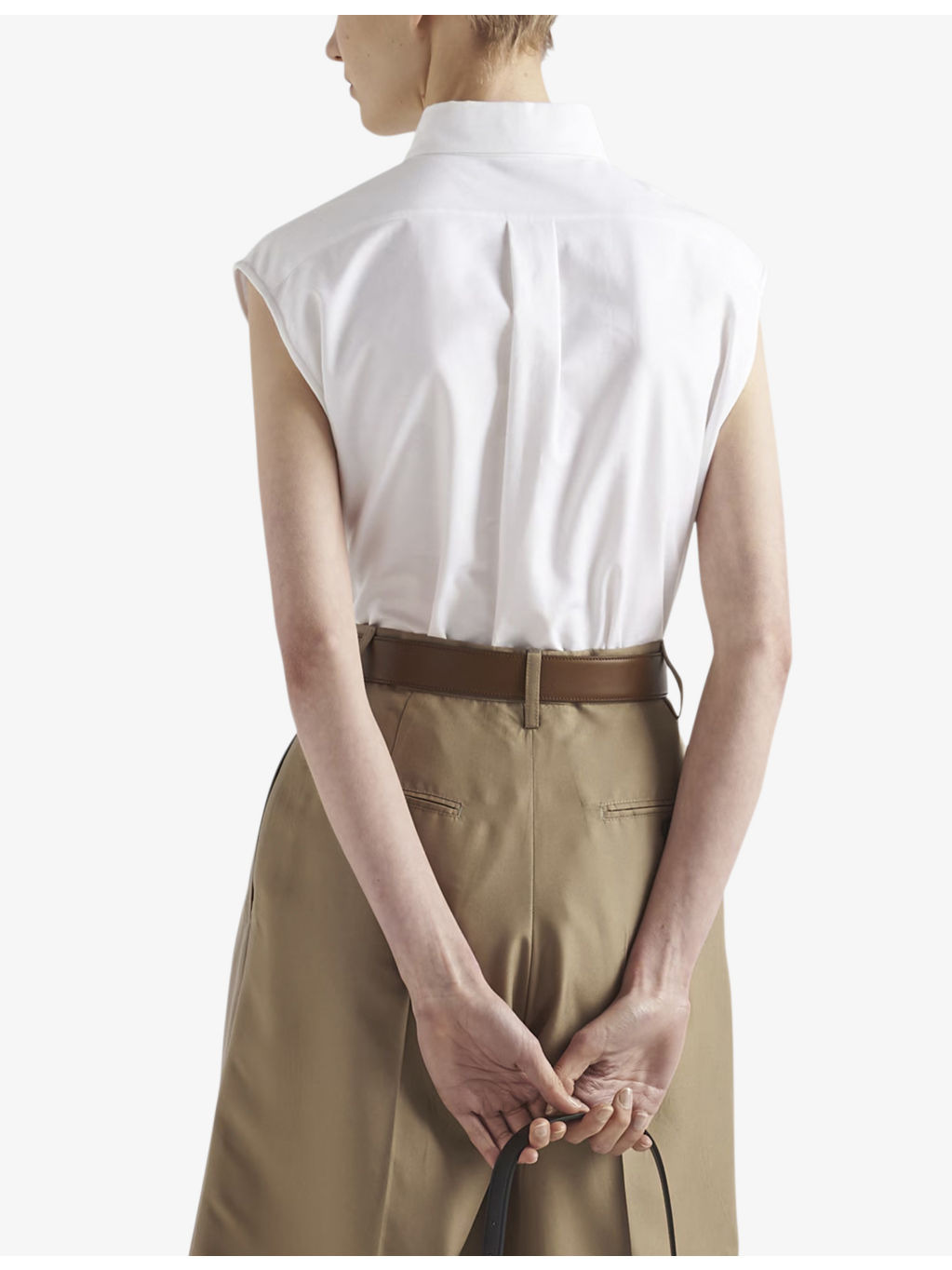 Logo-embroidered short-sleeve cotton Oxford shirt - 4