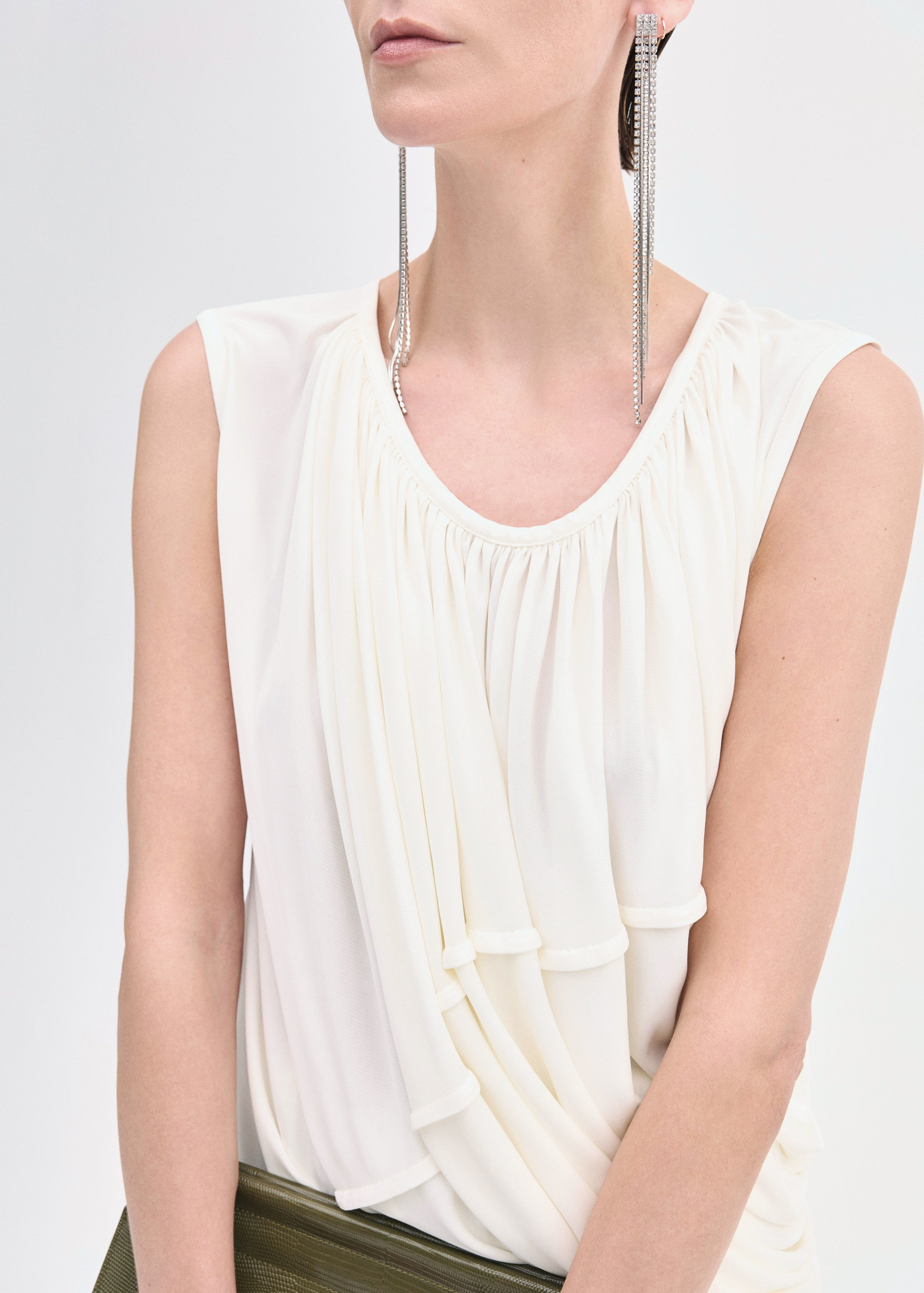Draped Top in Viscose Jersey - 3