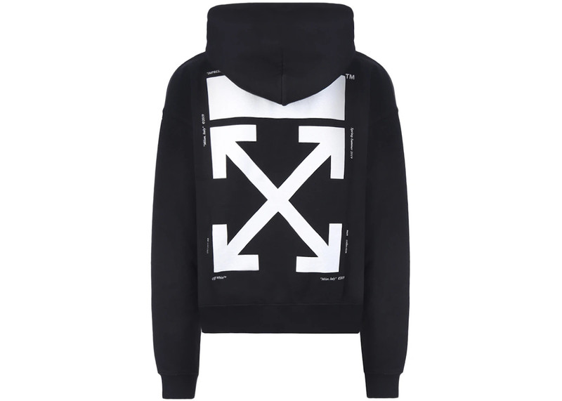 Off-White OFF-WHITE Kiss' Graphic Print Hoodie Black/Multicolor outlook