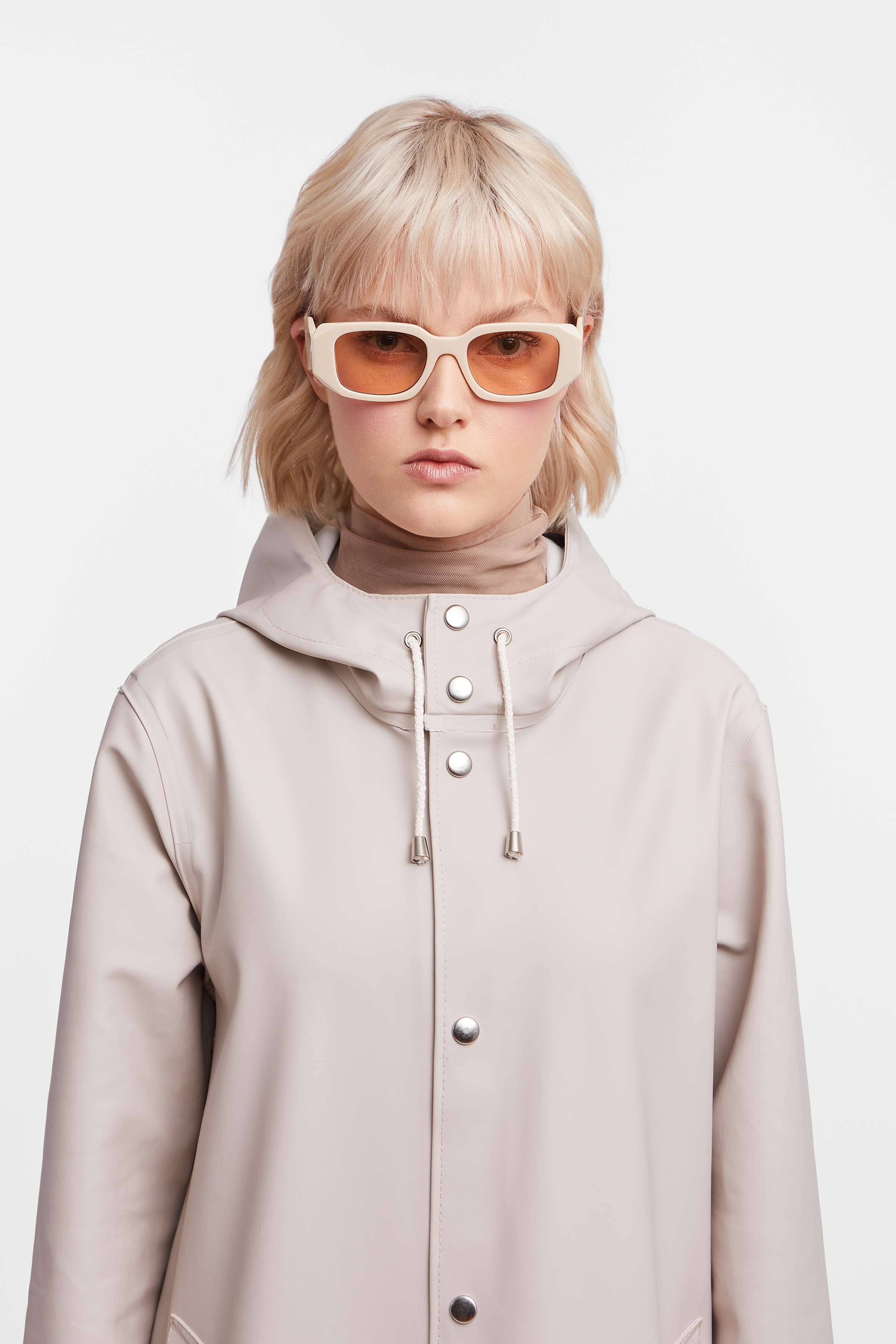 Stockholm Long Raincoat Light Sand - 7