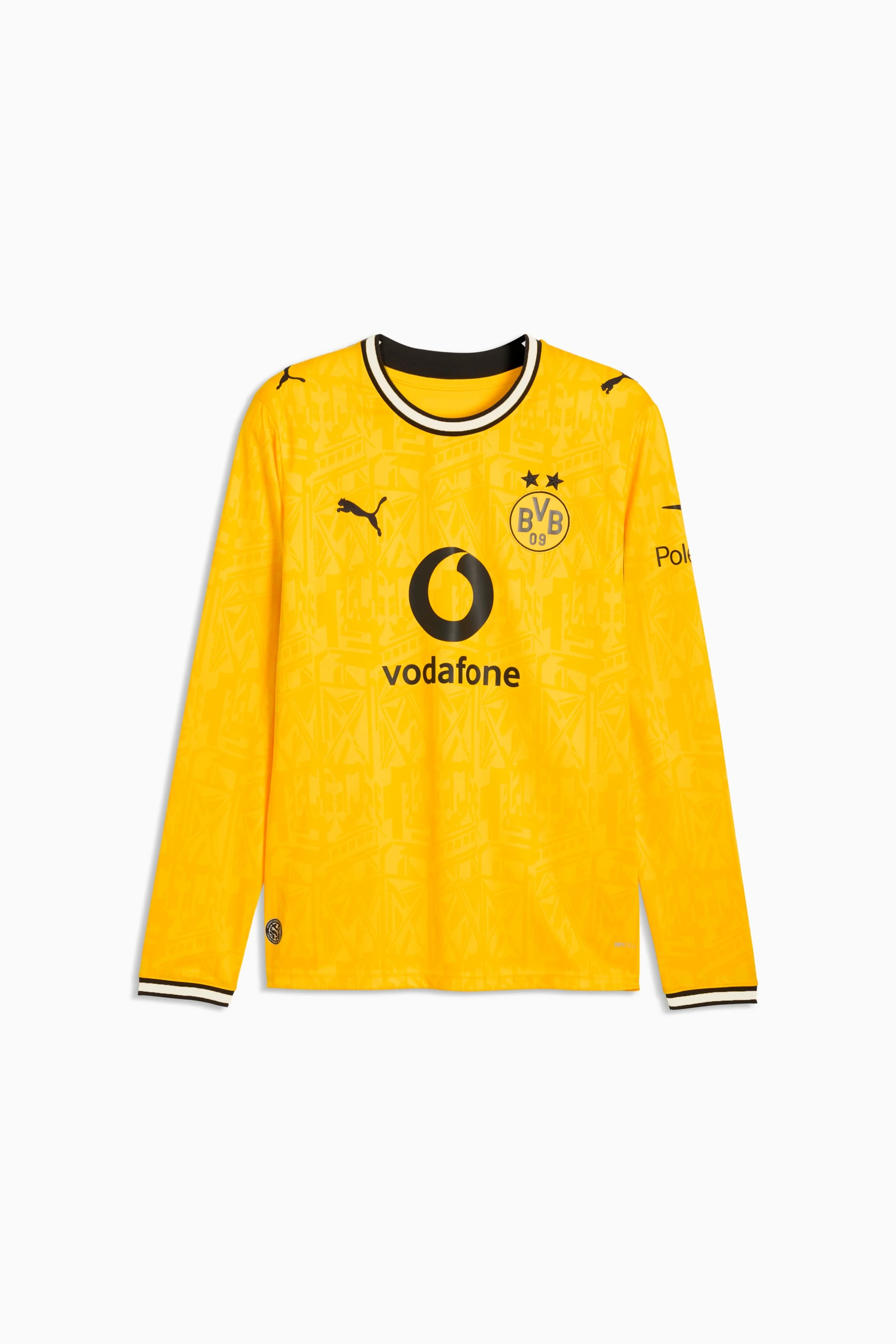 Borussia Dortmund Home Men's Long Sleeve Soccer Jersey - 1