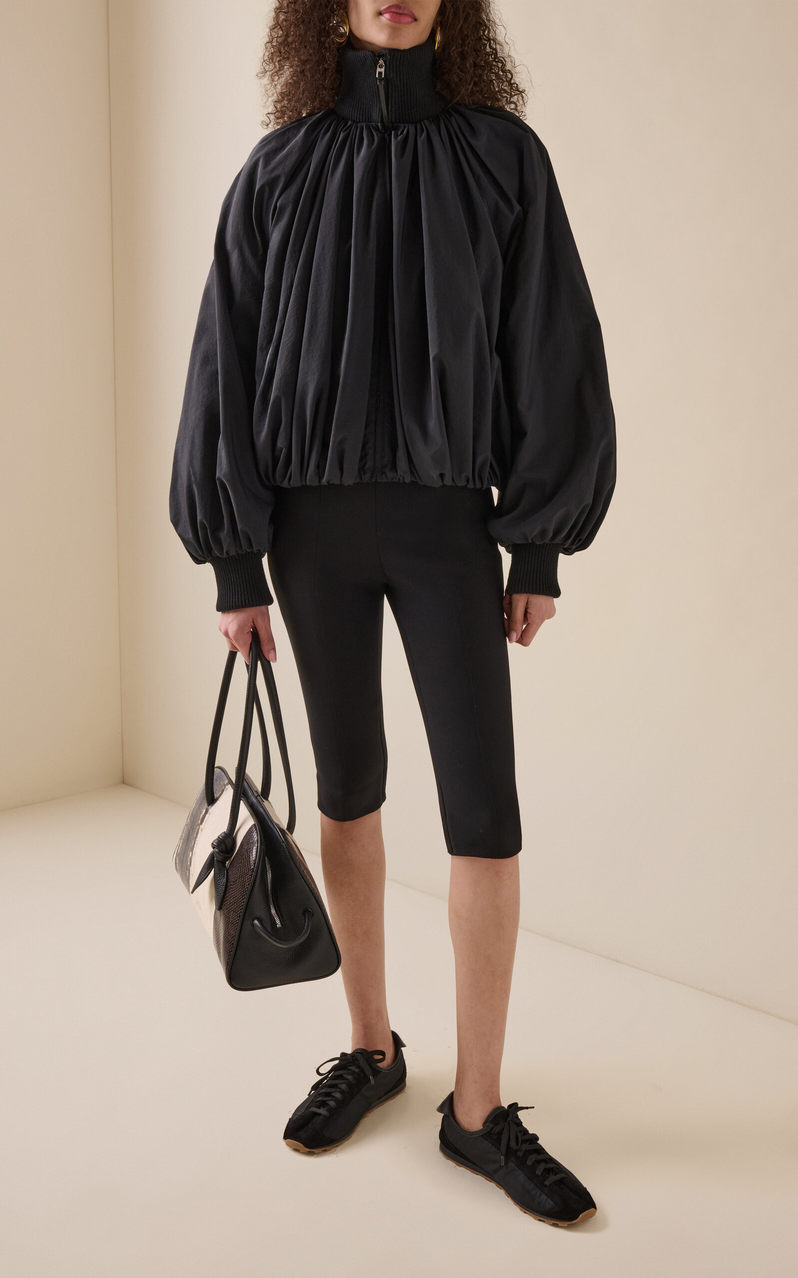 Stretch-Cotton Capri Pants black - 2