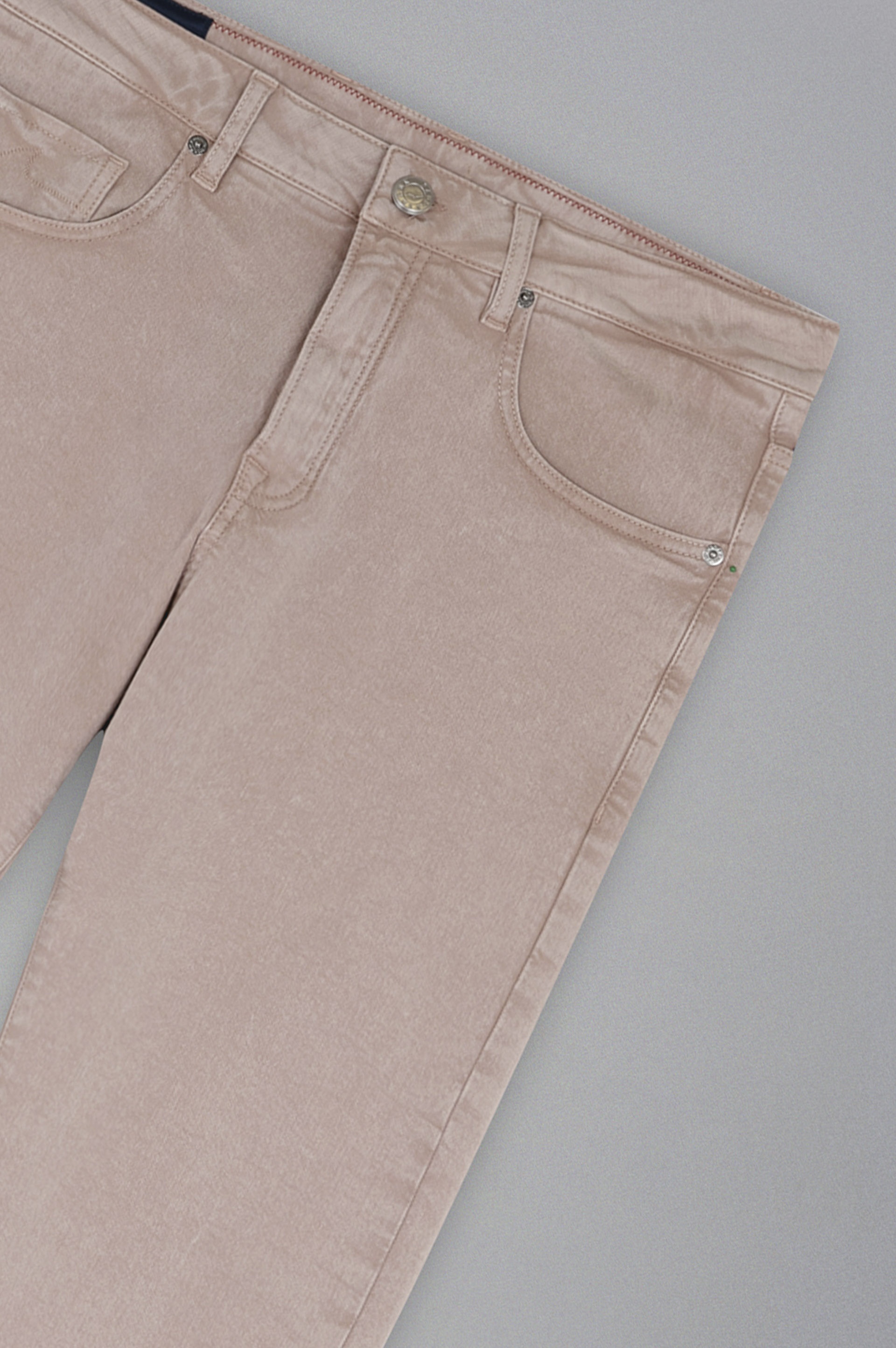 STRETCH COTTON 5 POCKETS TROUSERS - 5