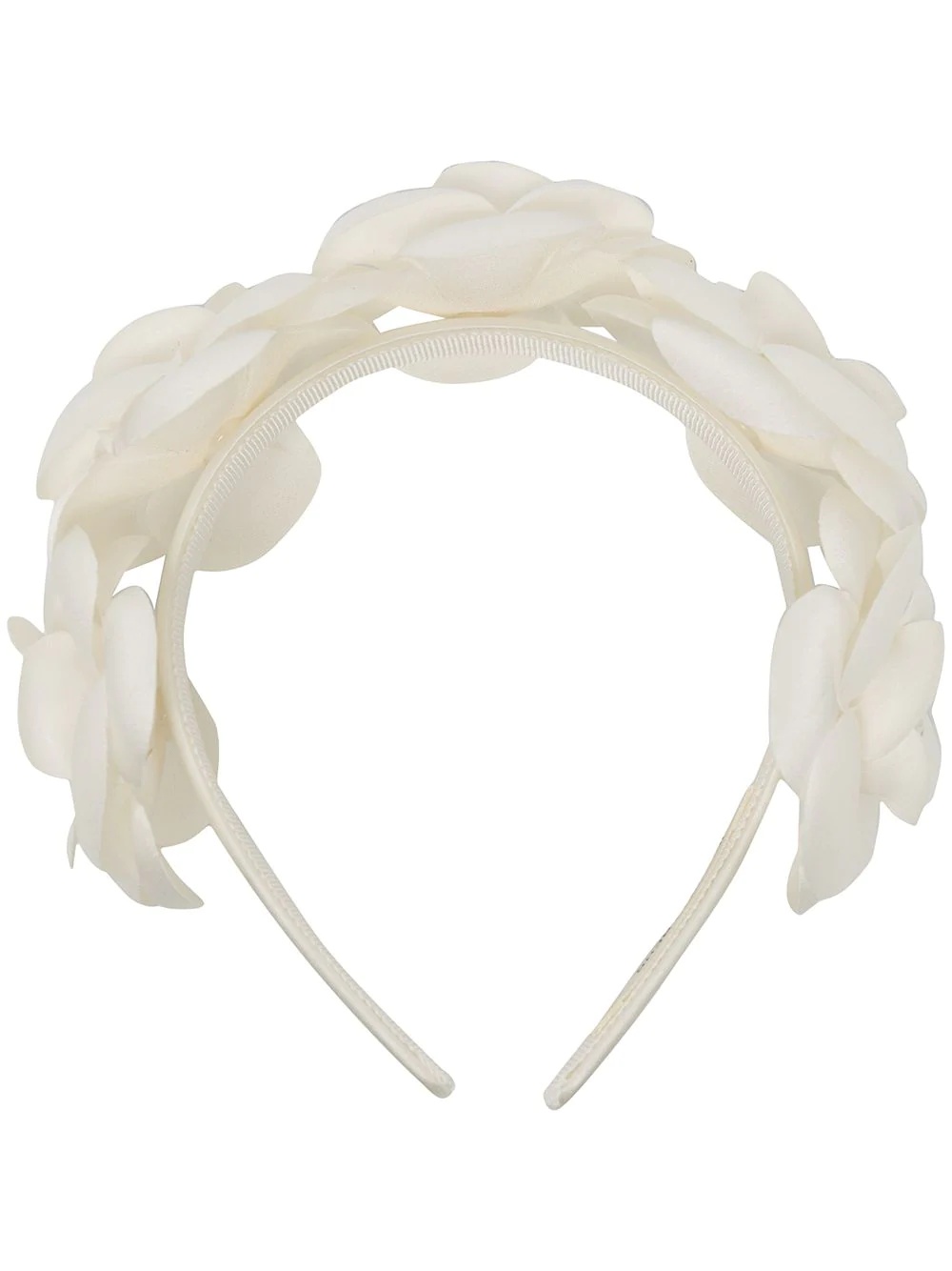 Eden floral-embroidered headband - 1