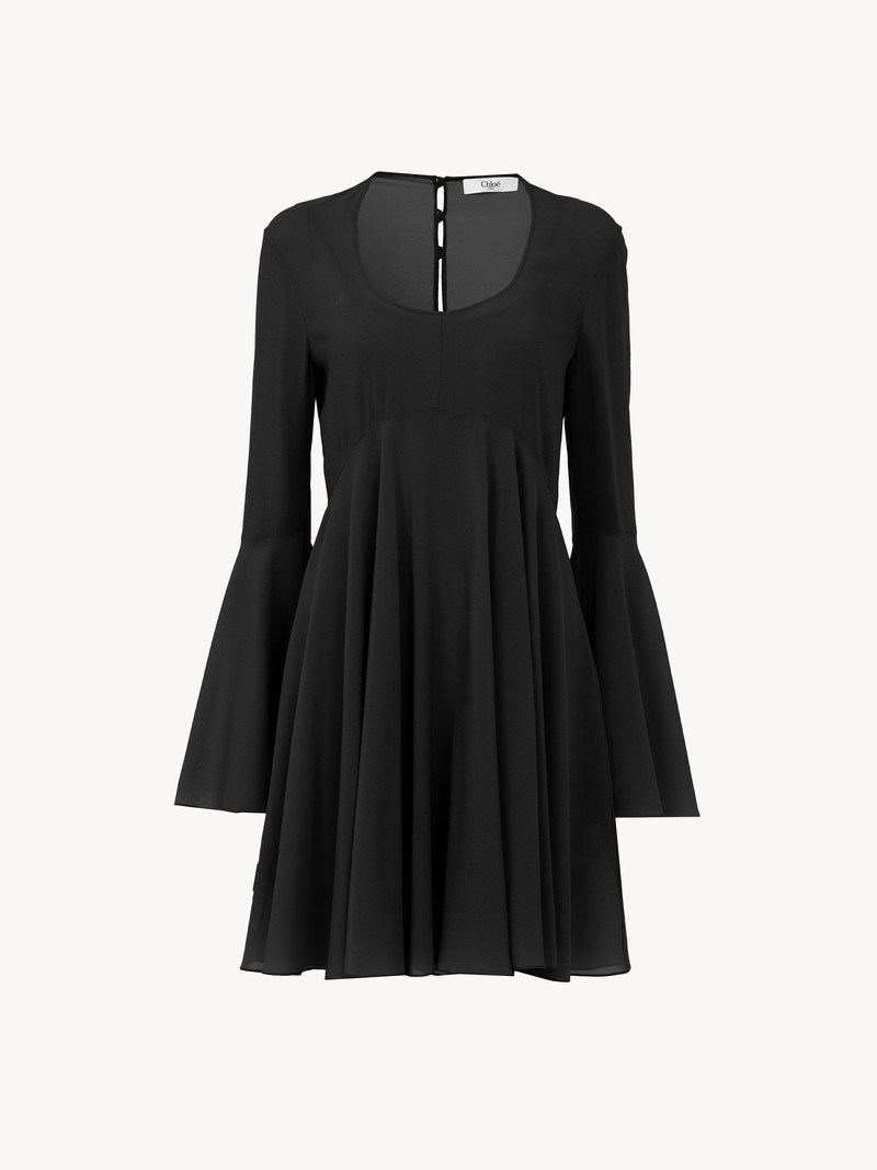 Chloé FLARED MINI DRESS IN SILK GEORGETTE outlook