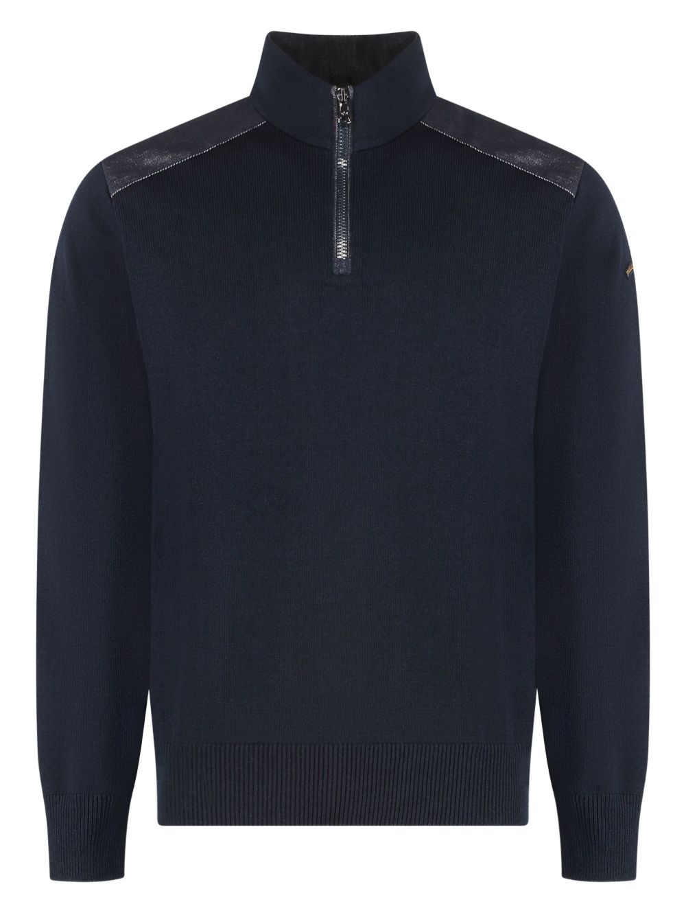 zip-neck knitted pullover - 1