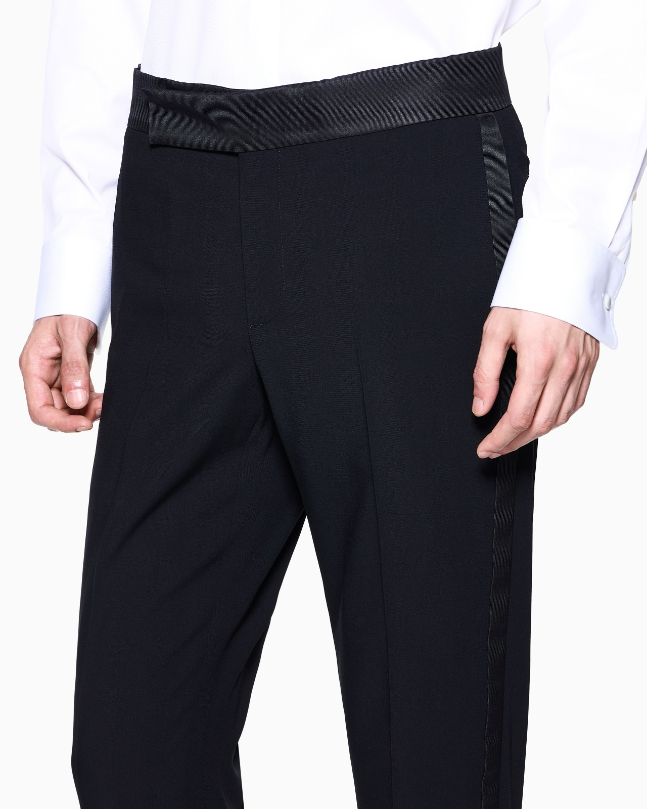 SOHO LINE SINGLE-BREASTED TUXEDO IN WOOL CRÊPE - 5