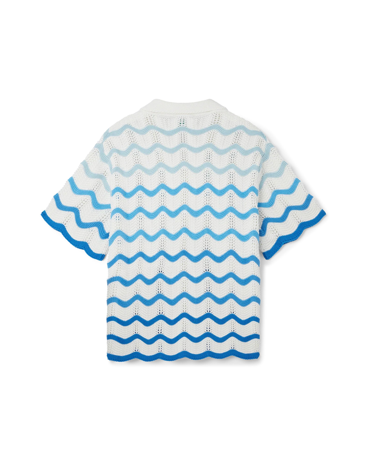 Wavy Gradient Crochet Shirt | Casablanca Paris - 2