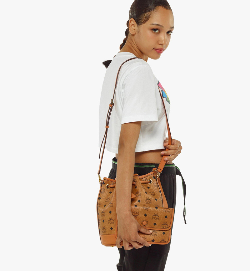 MCM Dessau Drawstring Bag in Visetos outlook