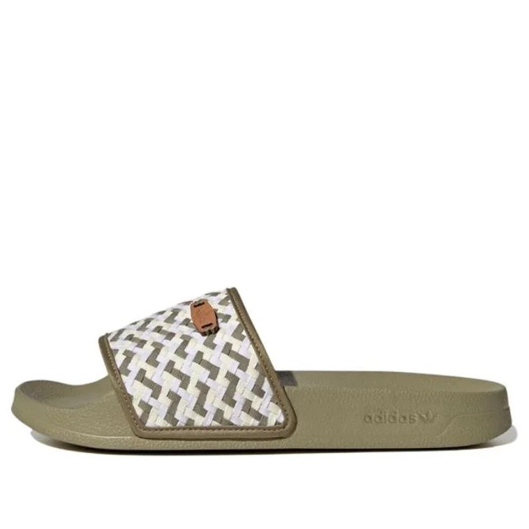 (WMNS) adidas Originals Adilette Lite Slides 'Olive Strata White' FZ5592 - 1