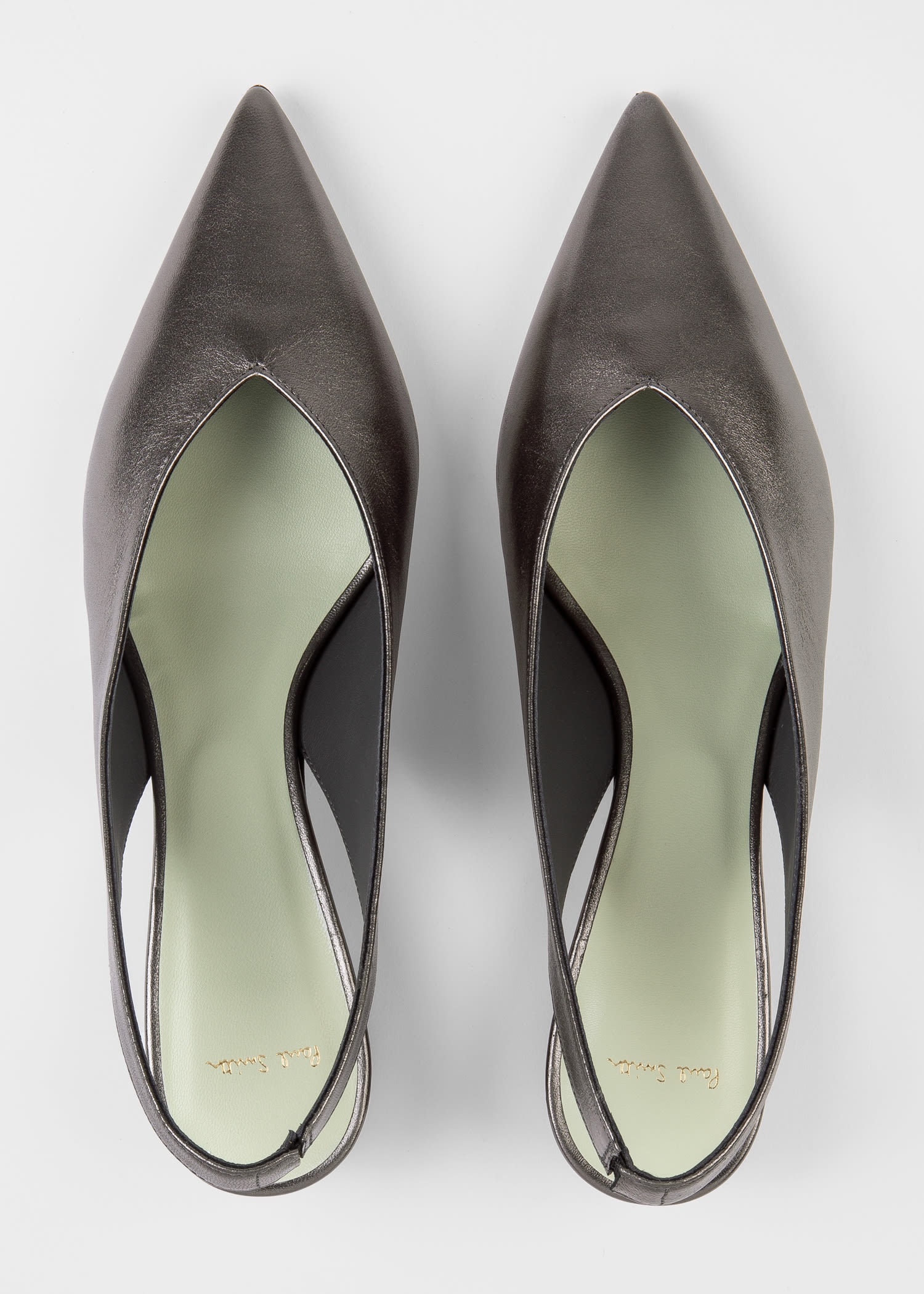 Leather Sling Back 'Enid' Heels - 3