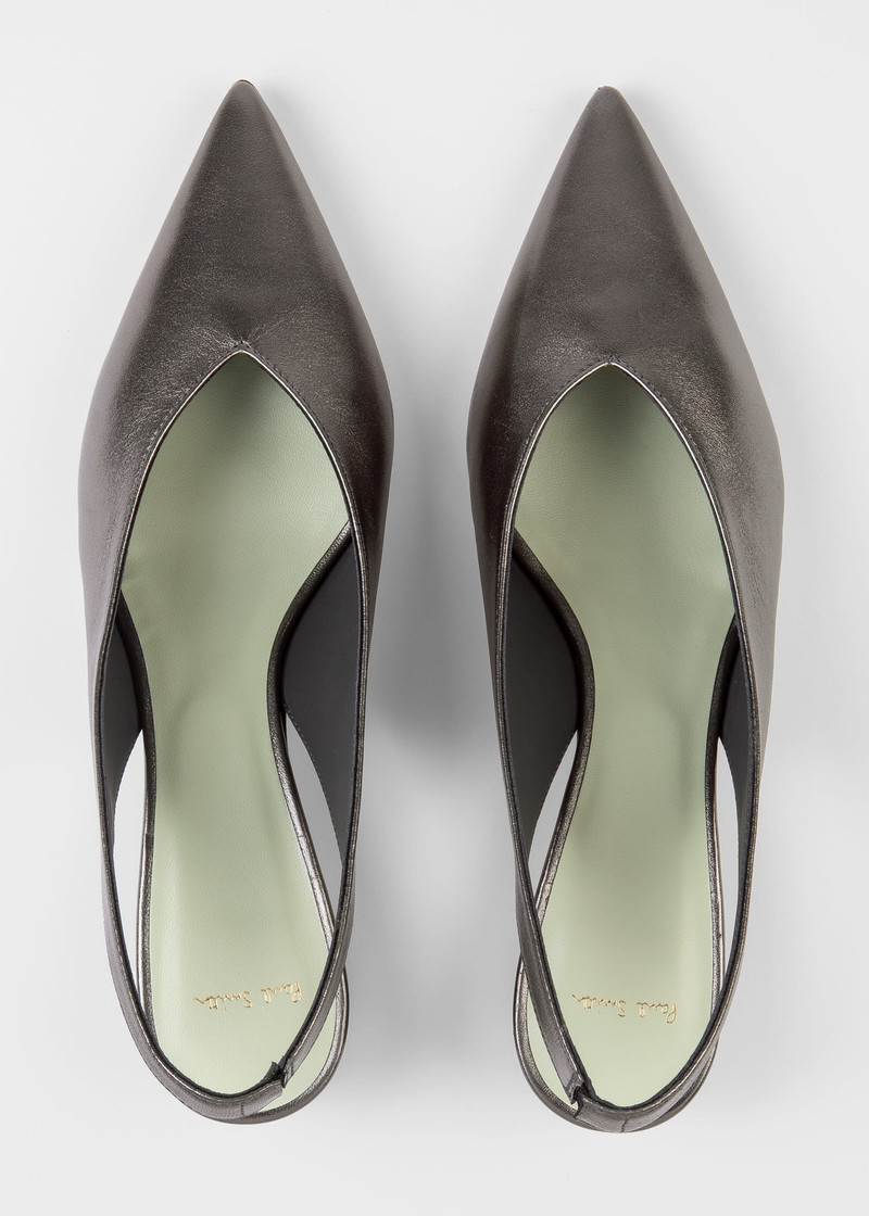 Leather Sling Back 'Enid' Heels 3