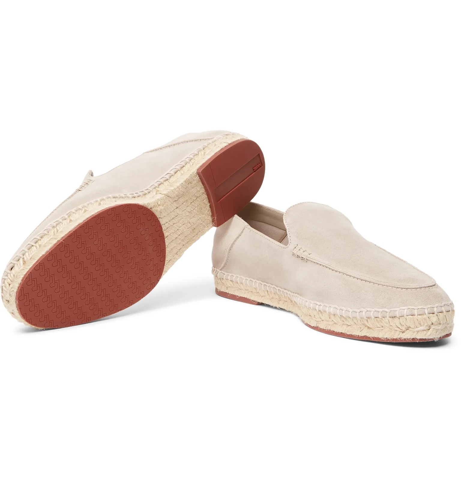 Seaside Walk Collapsible-Heel Suede Espadrilles - 12