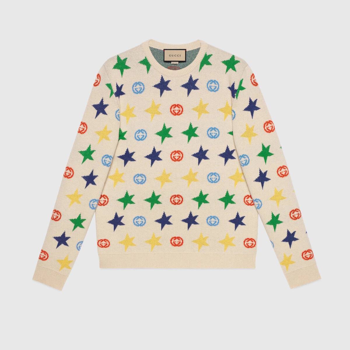 Wool sweater with stars - 1