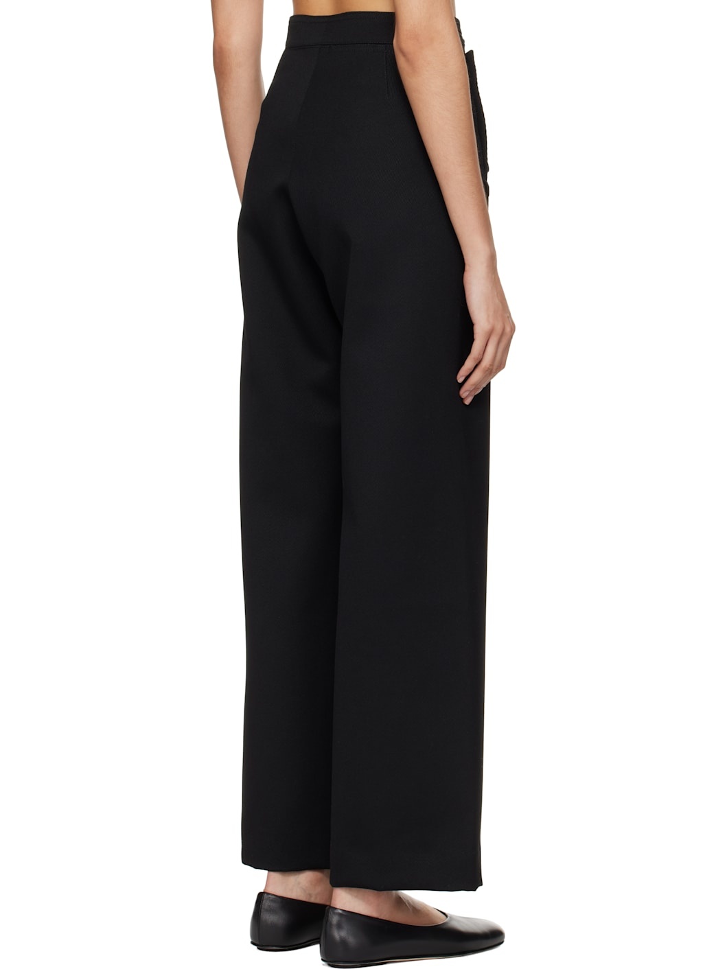 Black Riding Twill Sailor Trousers - 3