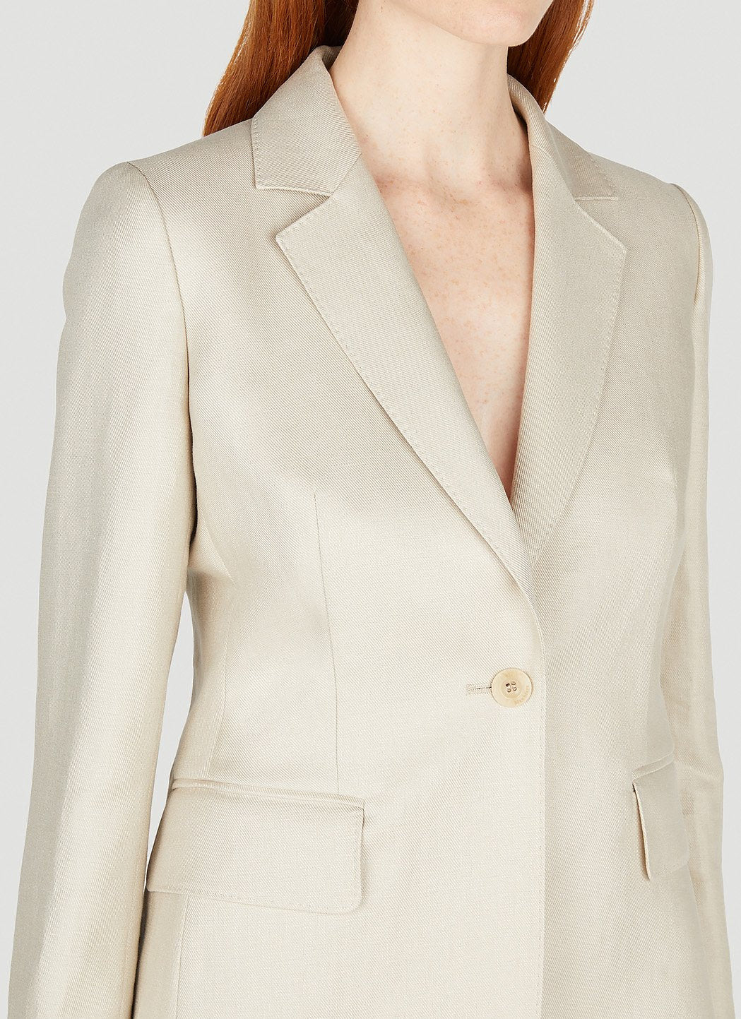 Max Mara Women Alpaca Single Breasted Blazer - 5